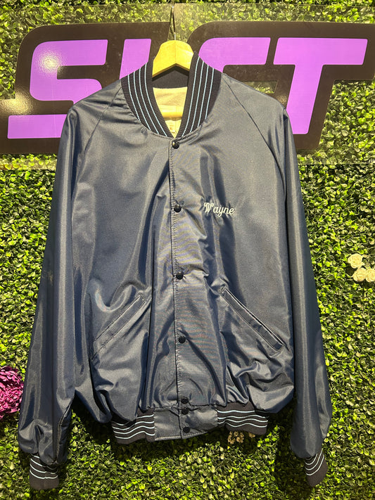 80s Grandpa Wayne Button-Up Jacket. Size L/XL