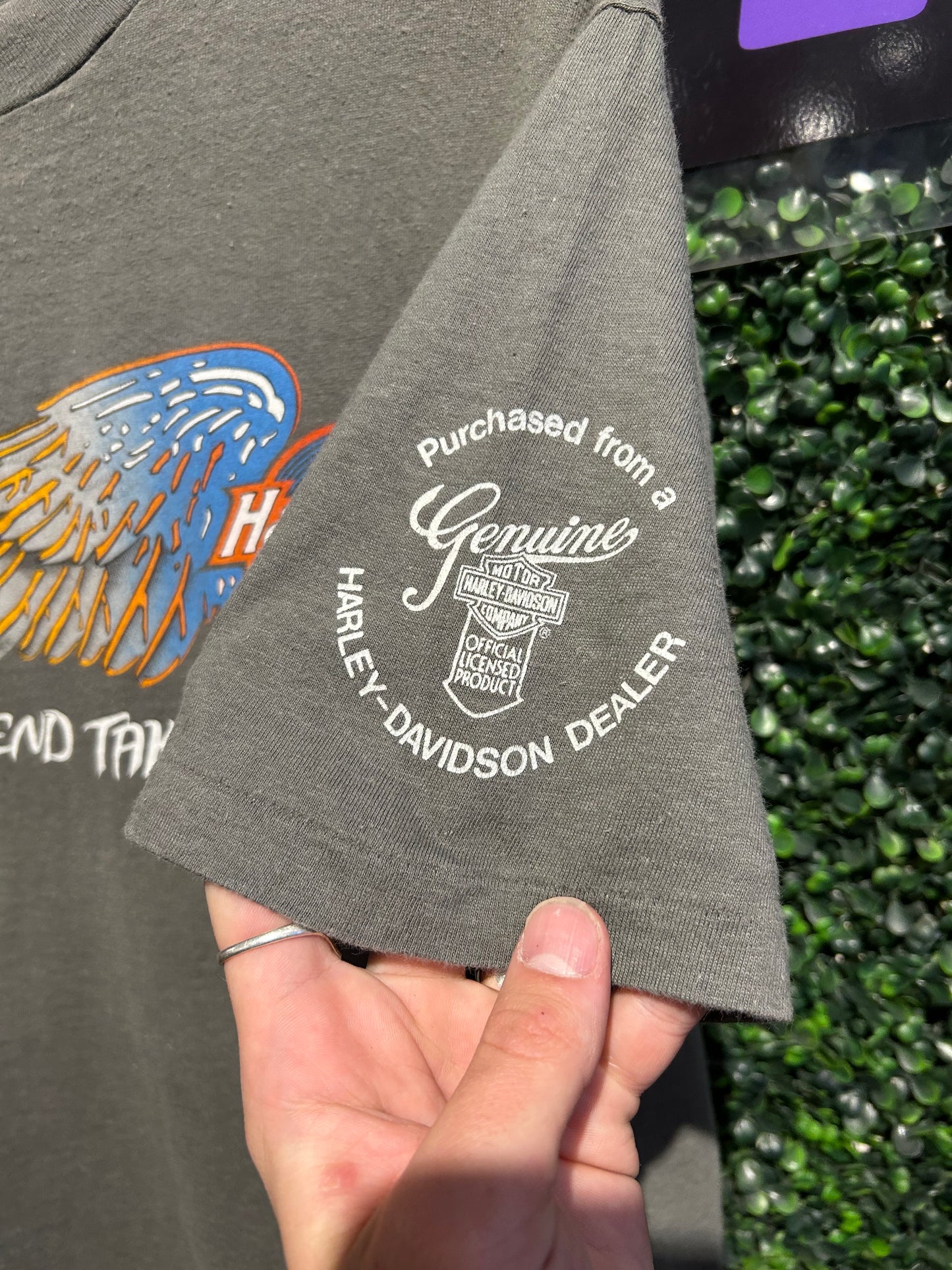 80s Harley Davidson “The Legend Takes Wing” T-Shirt. Size Large