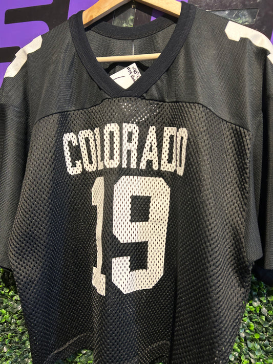 90s Colorado Buffaloes #19 Rashaan Salaam Football Jersey. Size Large