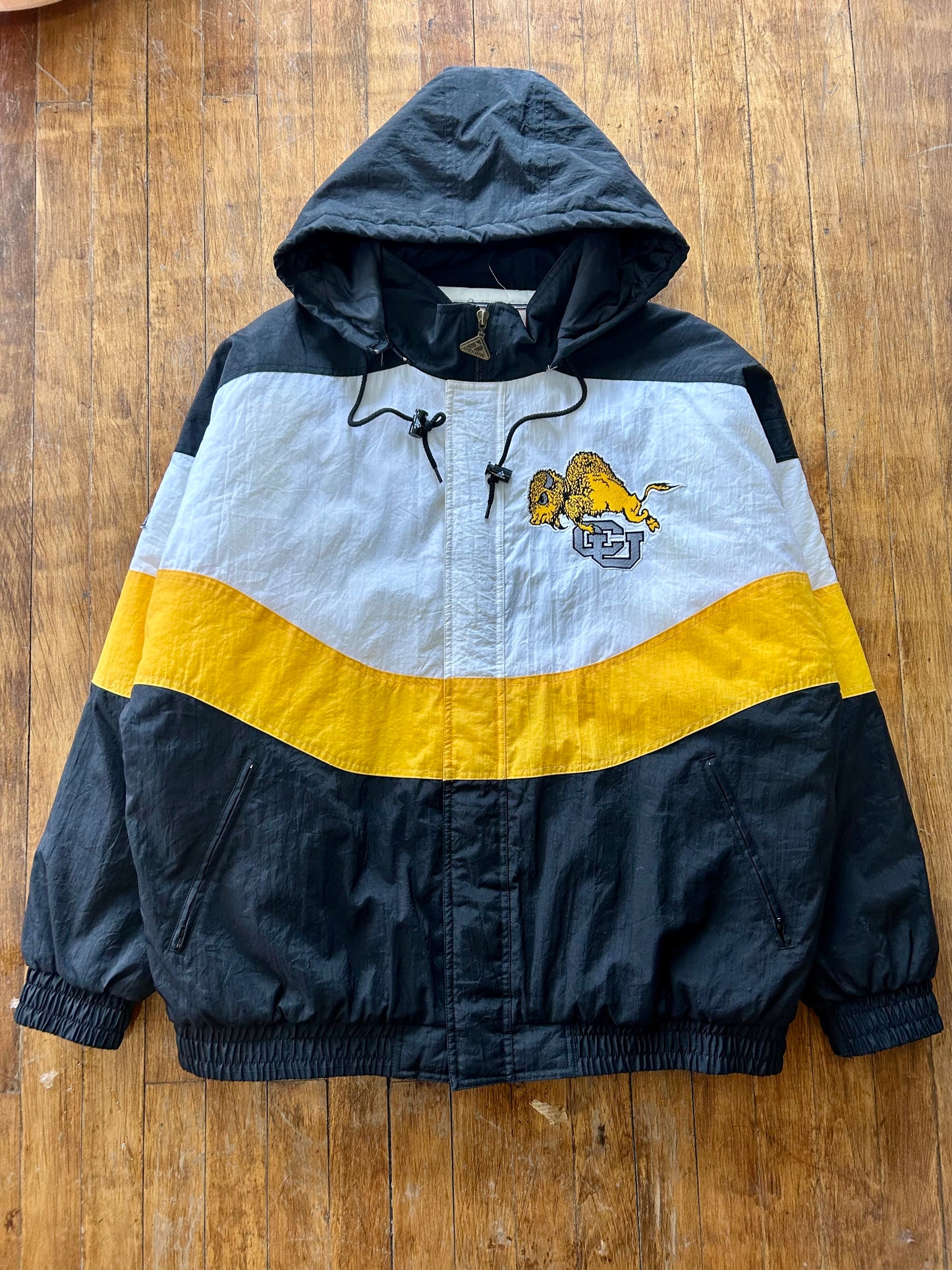 90s Colorado Buffaloes Apex One Puffer Jacket. Size XL