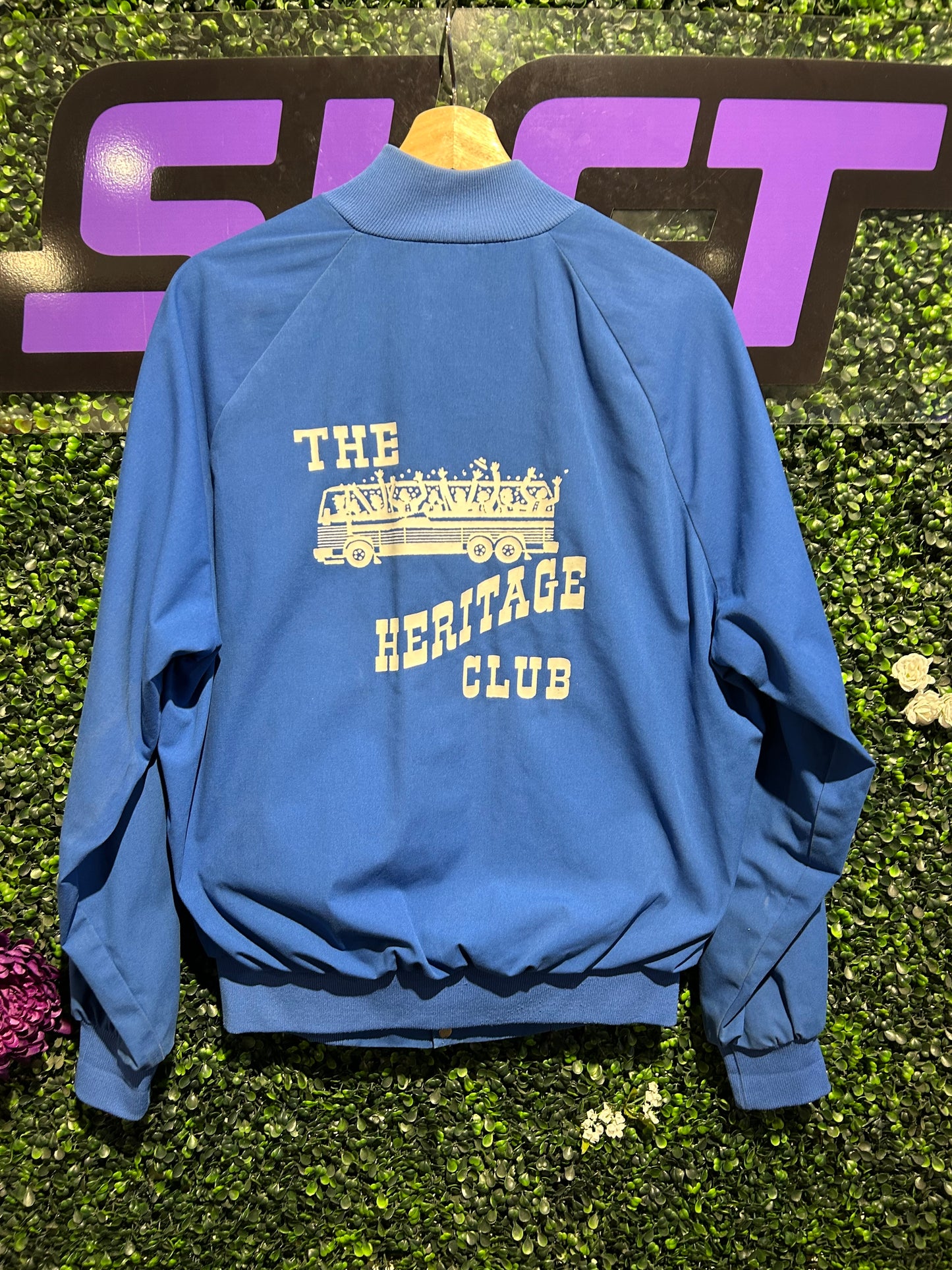 80s The Heritage Club Button-Up Jacket. Size Medium