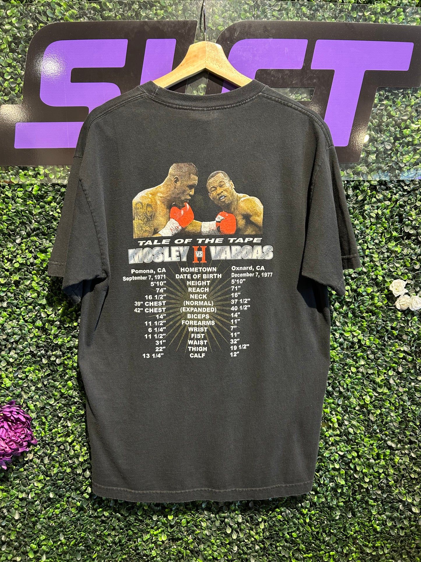 2006 Mosley Vs. Vargas The Rematch Las Vegas Boxing T-Shirt. Size Large