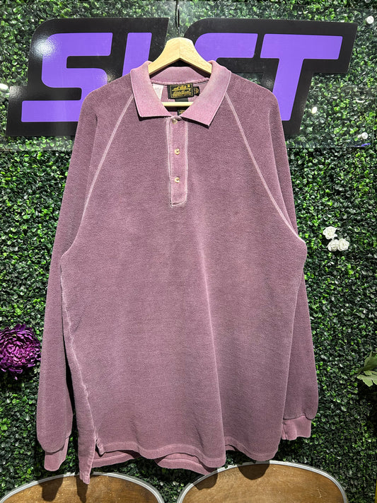 Vintage Eddie Bauer LS Polo Shirt. Size XL (Tall)