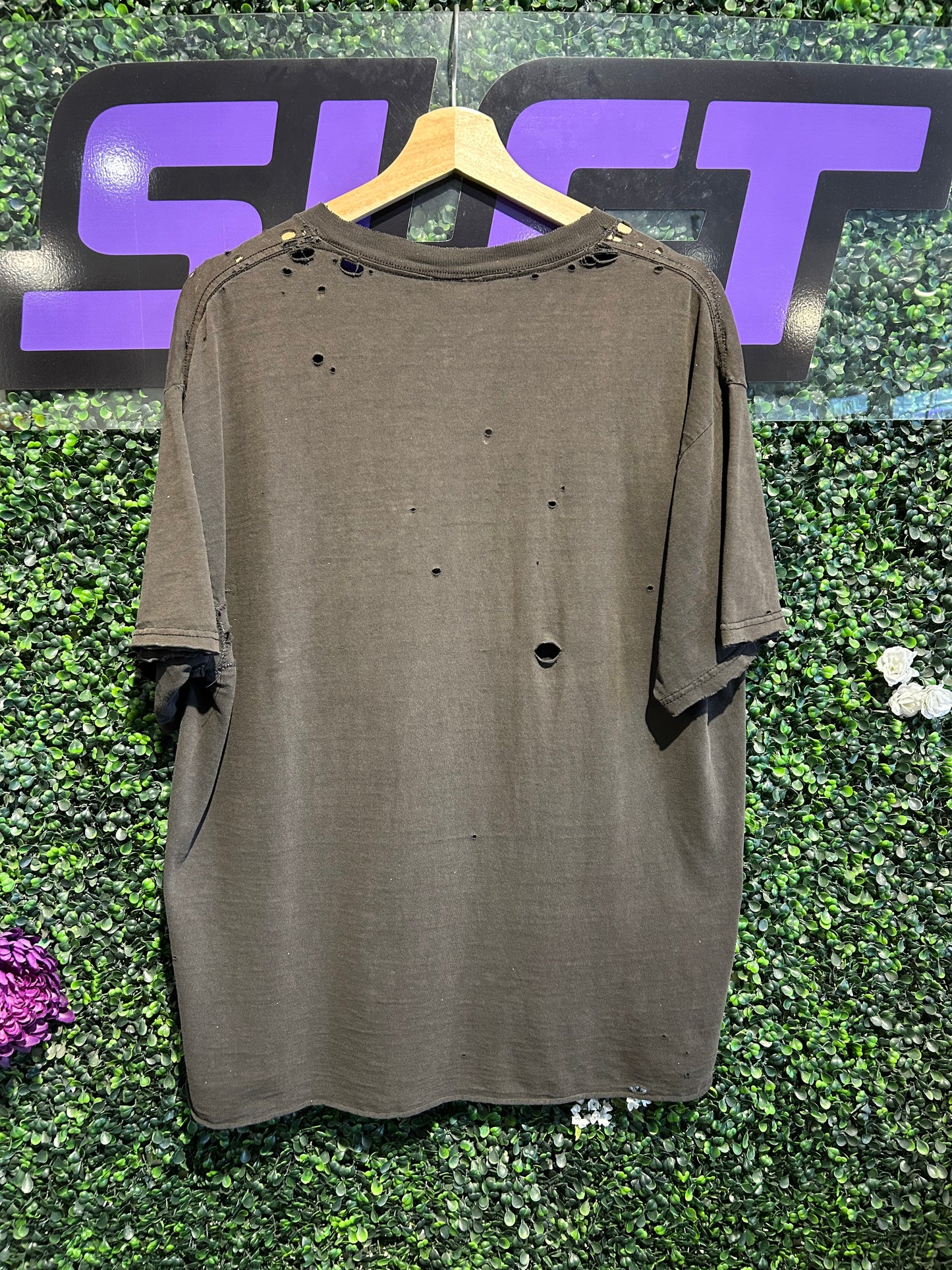 90s High Times Magazine Distressed T-Shirt. Size Large
