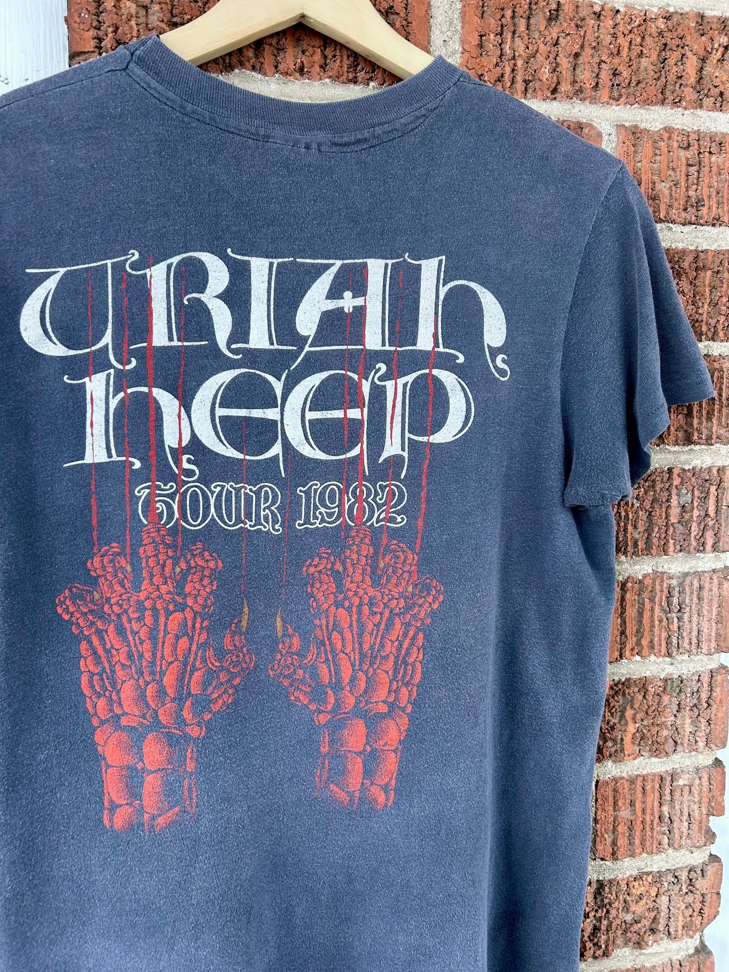 1982 Uriah Heep Abominog Tour T-Shirt. Size S/M