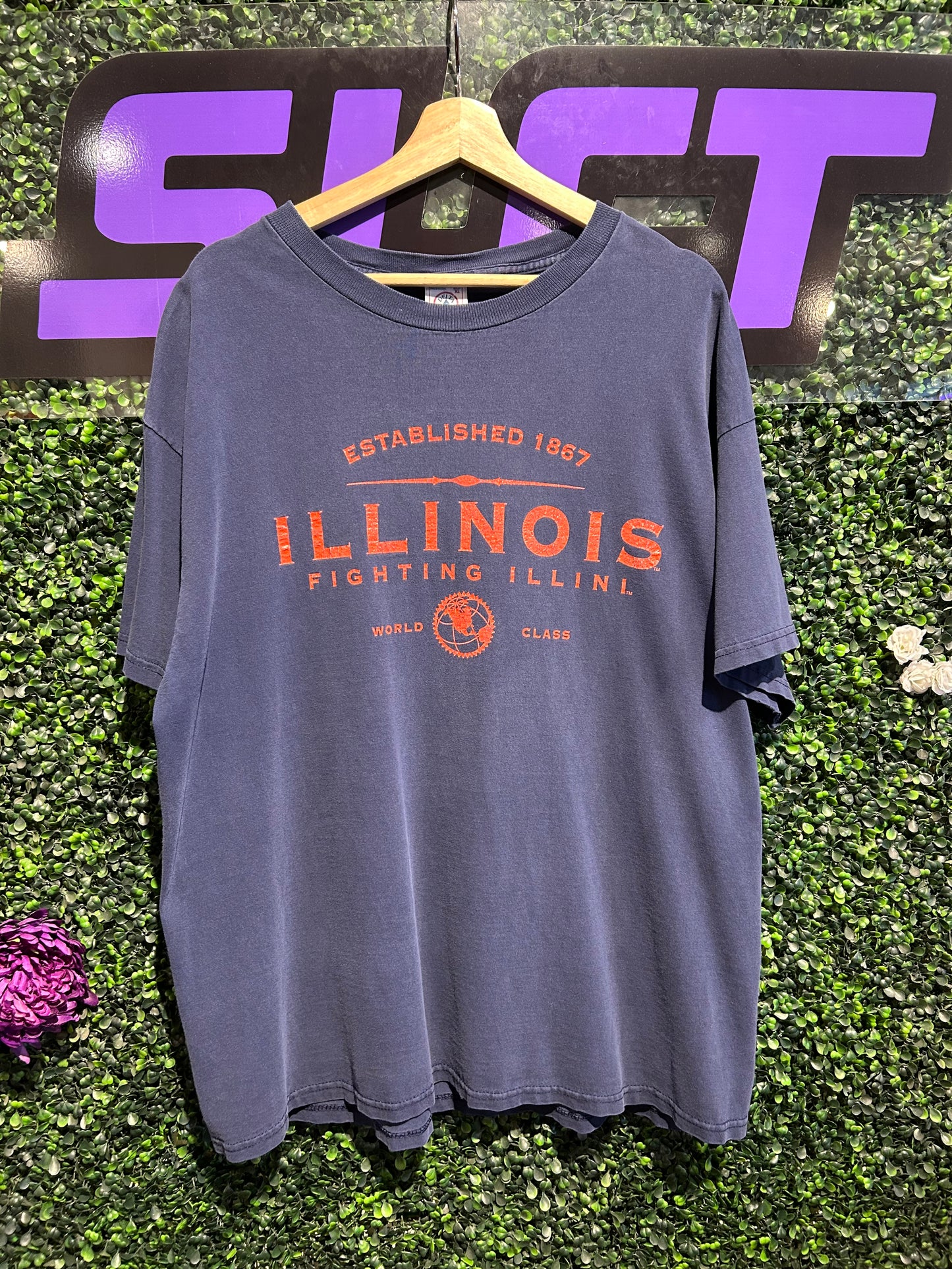 Vintage Illinois Fighting Illini T/Shirt. Size XL