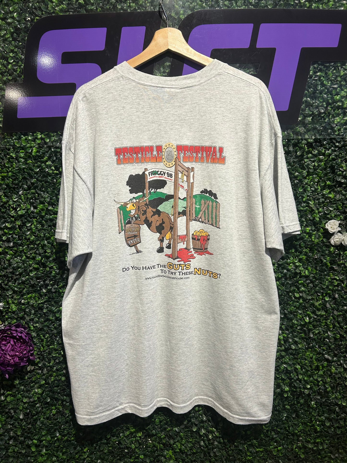 2001 Testicle Festival T-Shirt. Size XL
