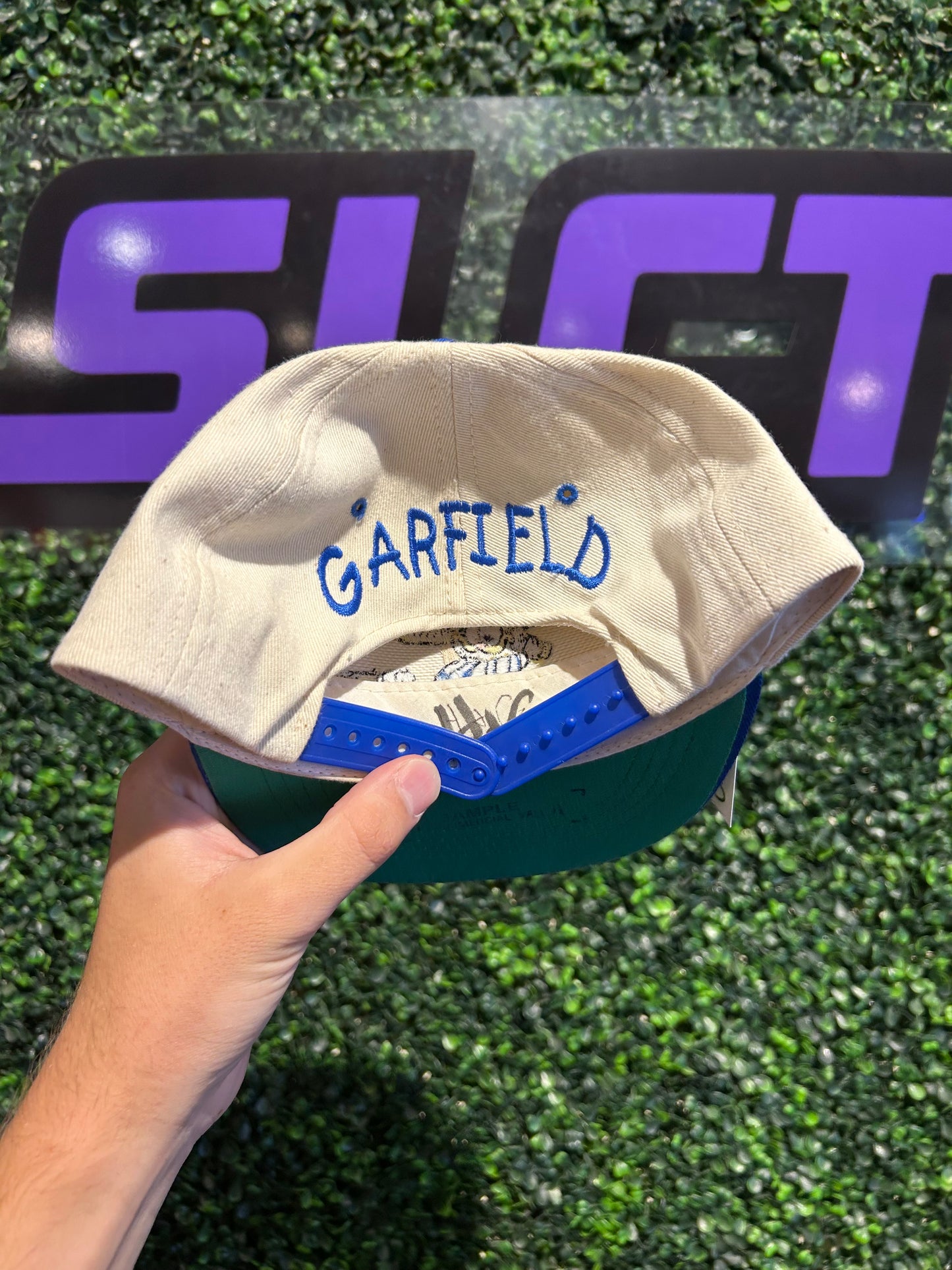 90s Garfield Slugger Hat. Youth Size