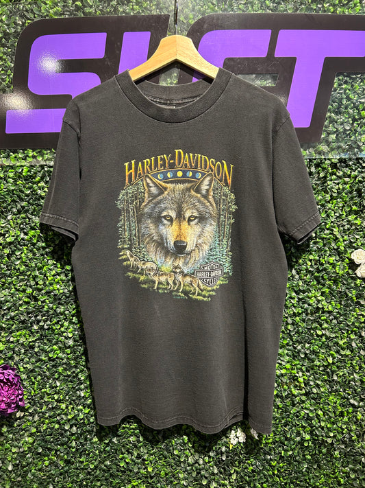 1998 Harley Davidson Wolf T-Shirt. Size Medium