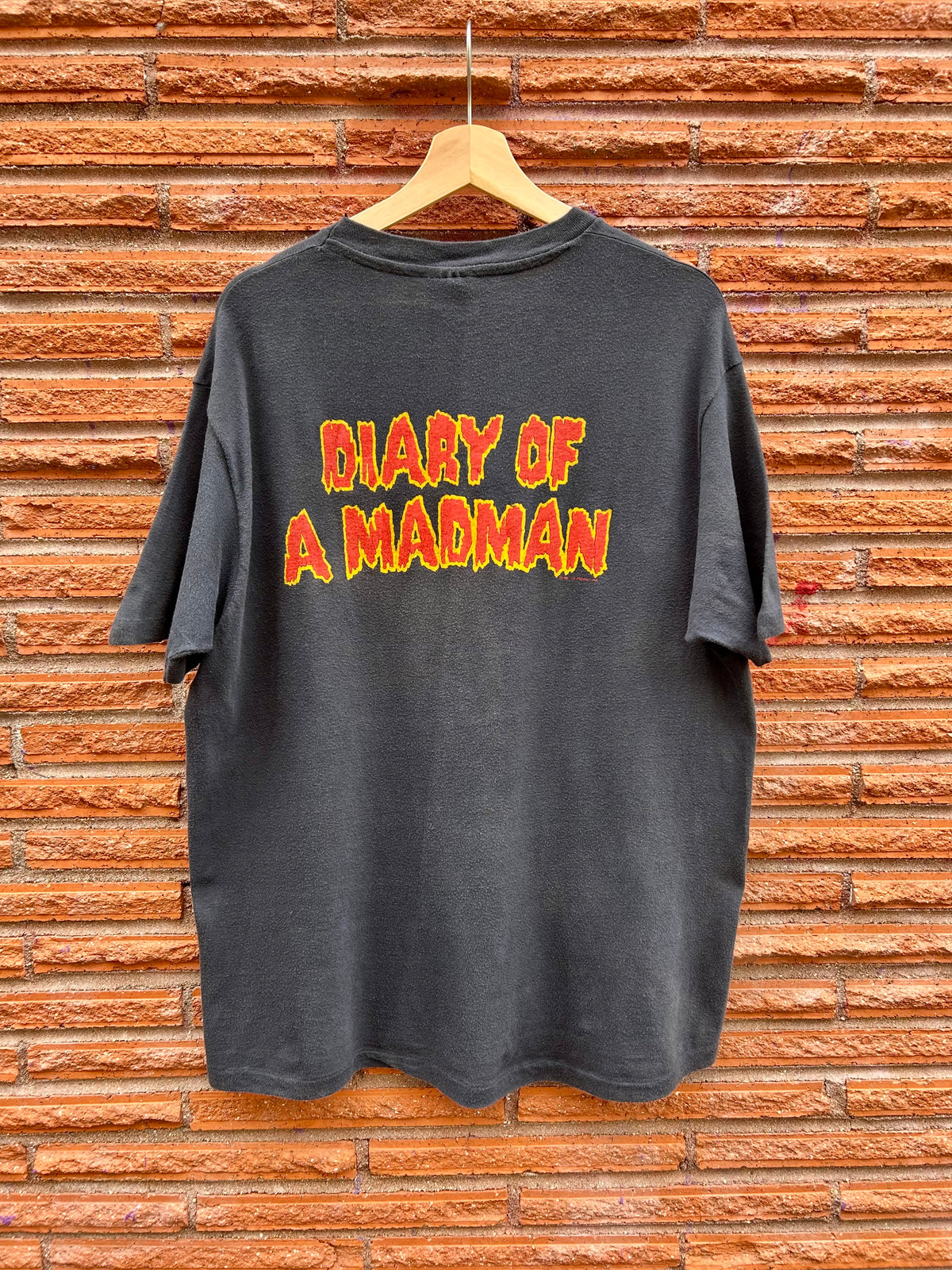 1981 Ozzy Osbourne Diary Of A Madman T-Shirt. Size Large