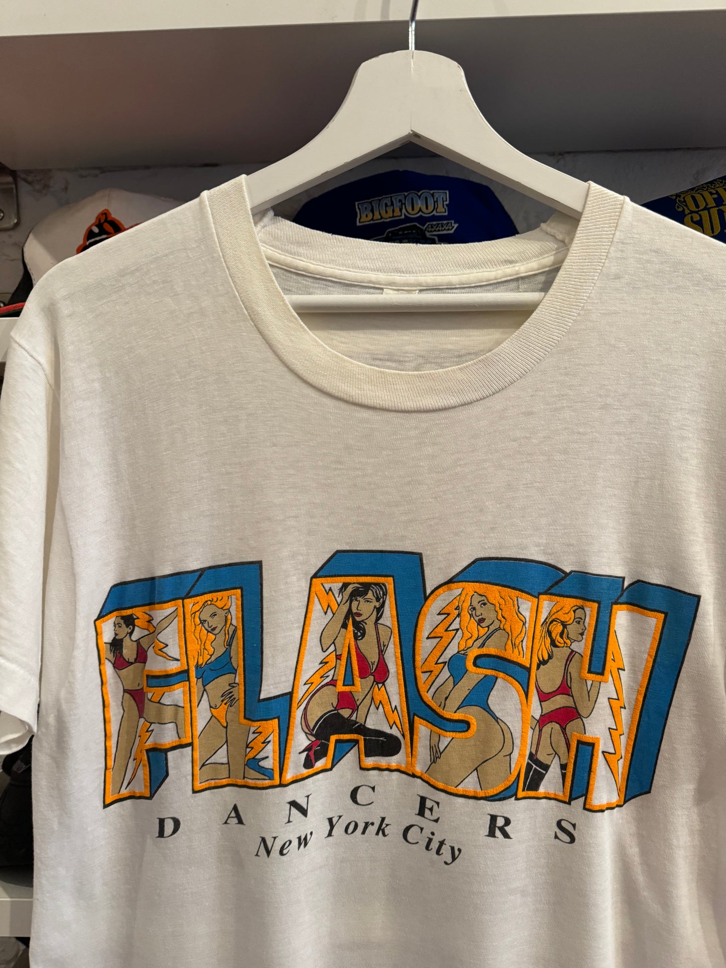 Vintage Flash Dancers New York City T-Shirt Tagged Large Fits Medium/Large