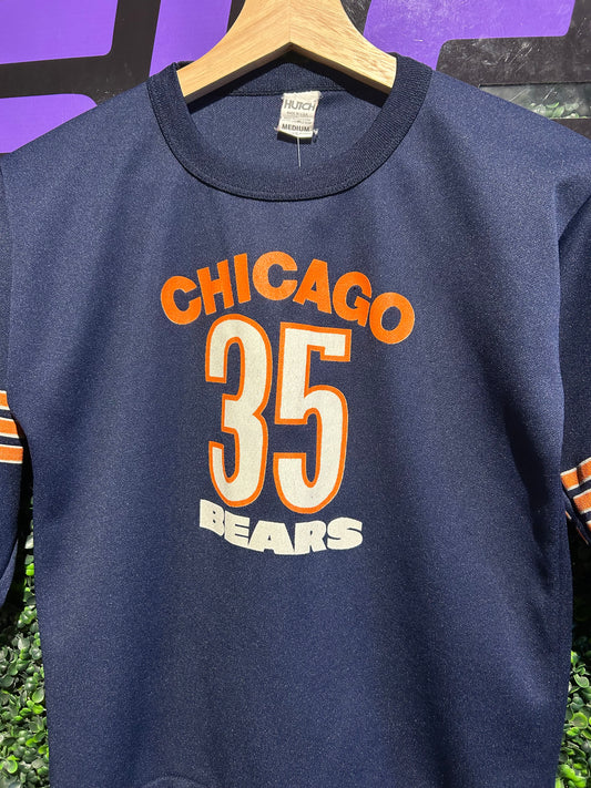 80s Chicago Bears #35 3/4 Sleeve Jersey. Size XS/S