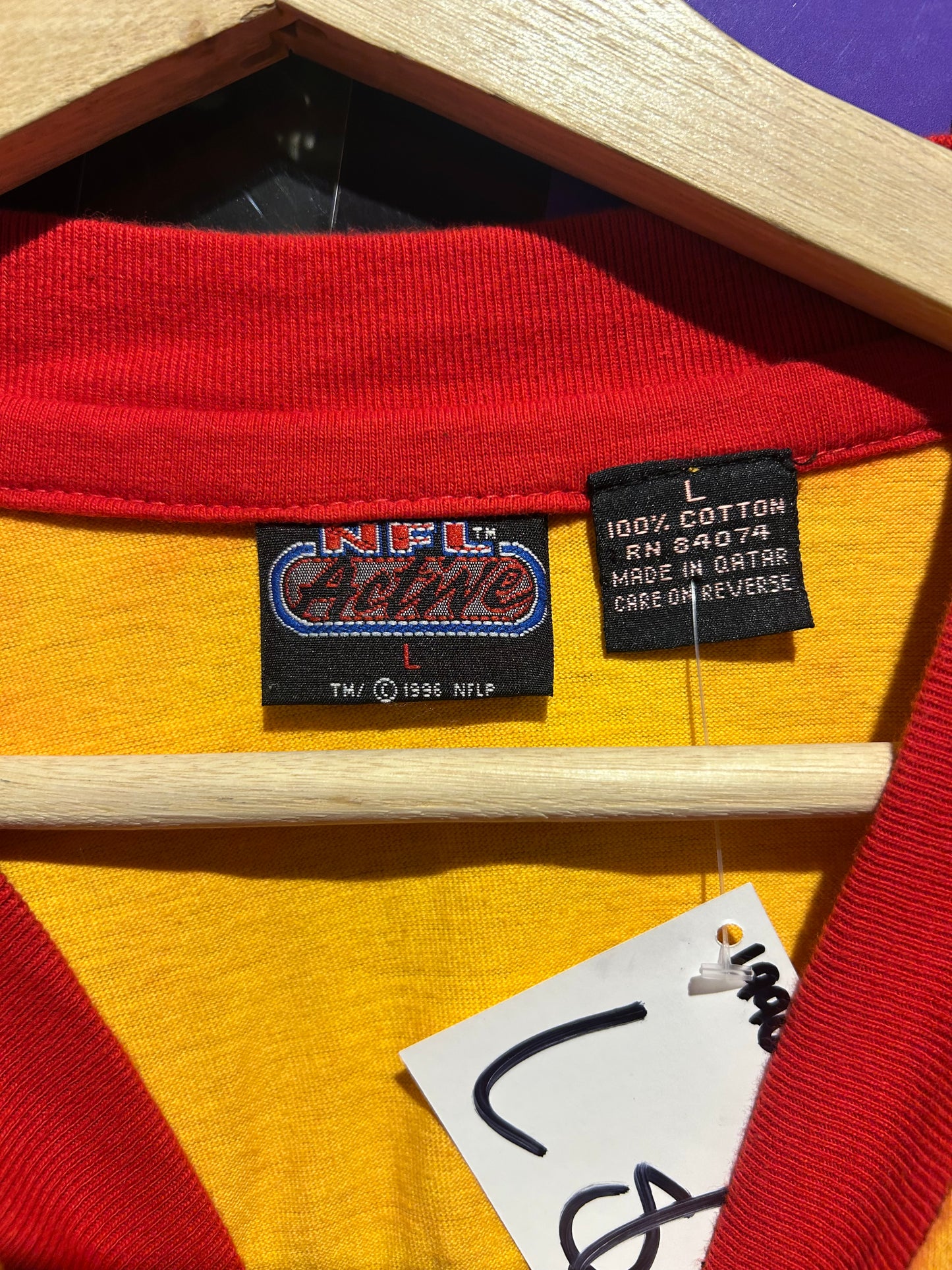 1996 Kansas City Chiefs Jersey Shirt. Size Large