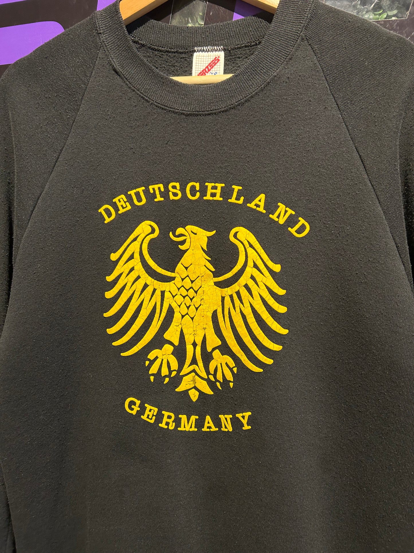 80s Deutschland Germany Crewneck. Size Large