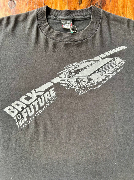 1991 Back To The Future Universal Studios T-Shirt. Size L/XL