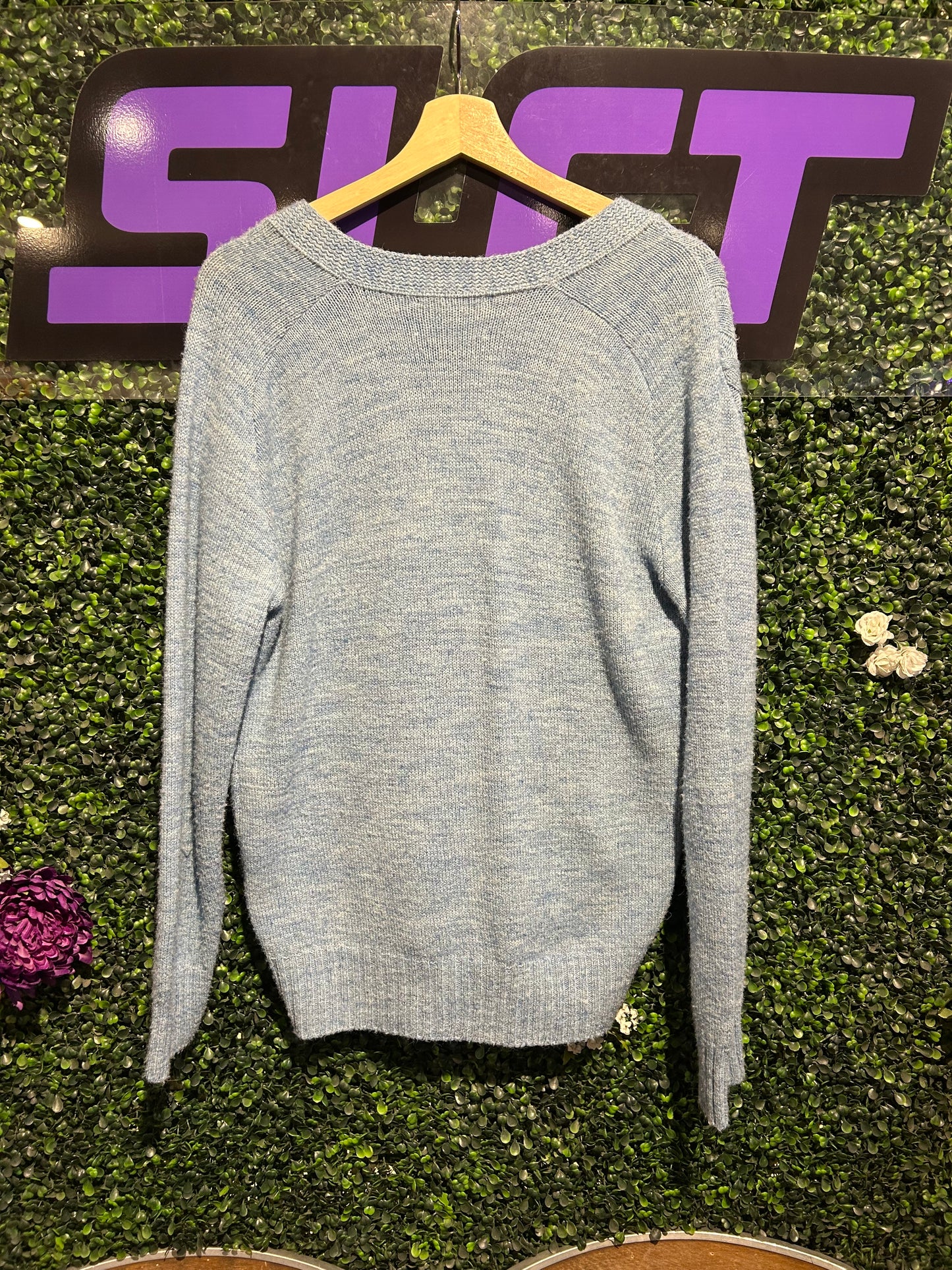 80s Lahmar Cable-Knit Cardigan. Size Medium