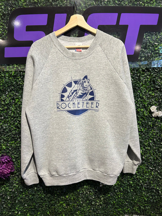 90s Disney The Rocketeer Movie-Promo Crewneck. Size L/XL