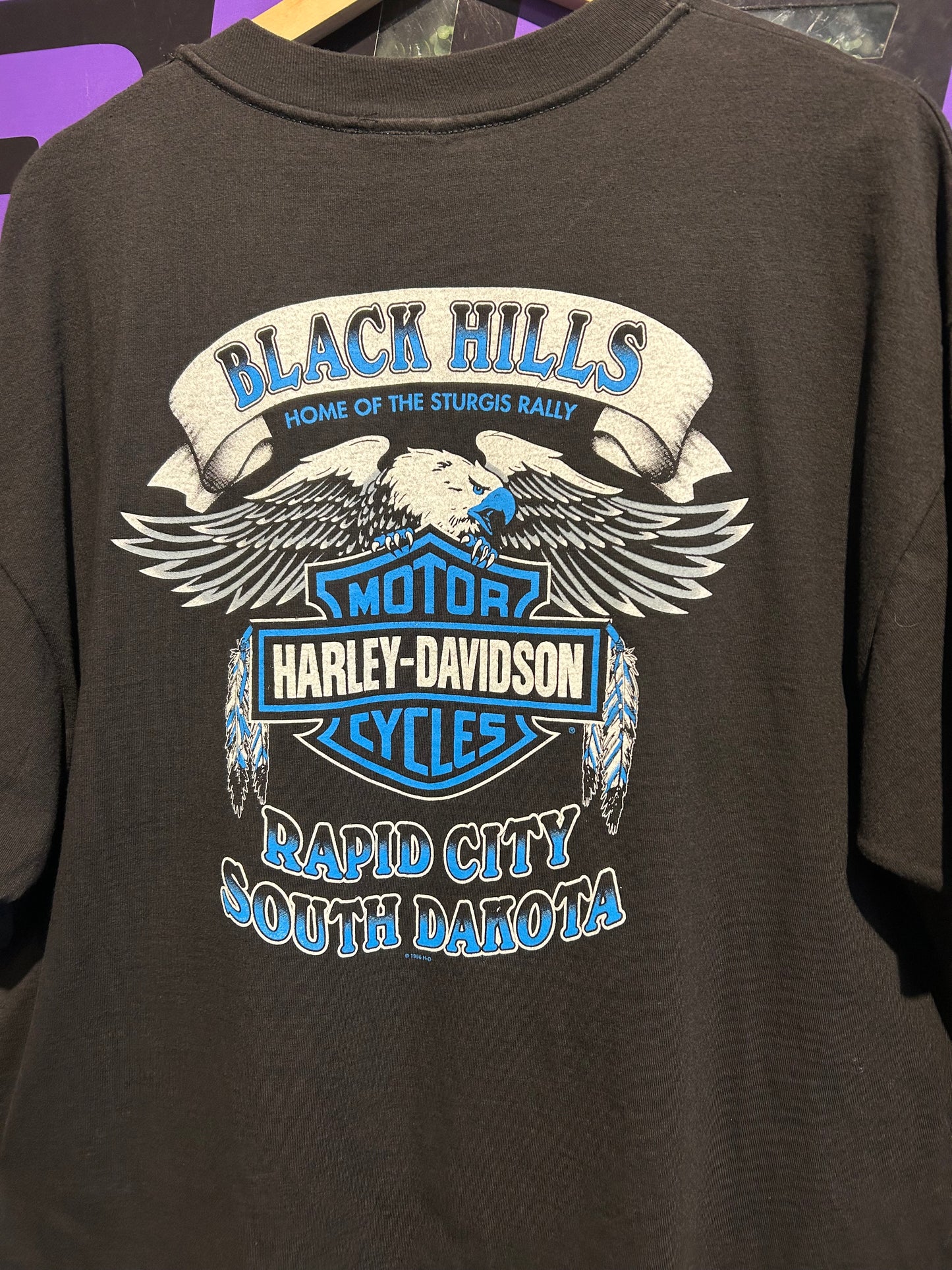 1997 Harley Davidson Sturgis Eagle T-Shirt. Size XL/XXL