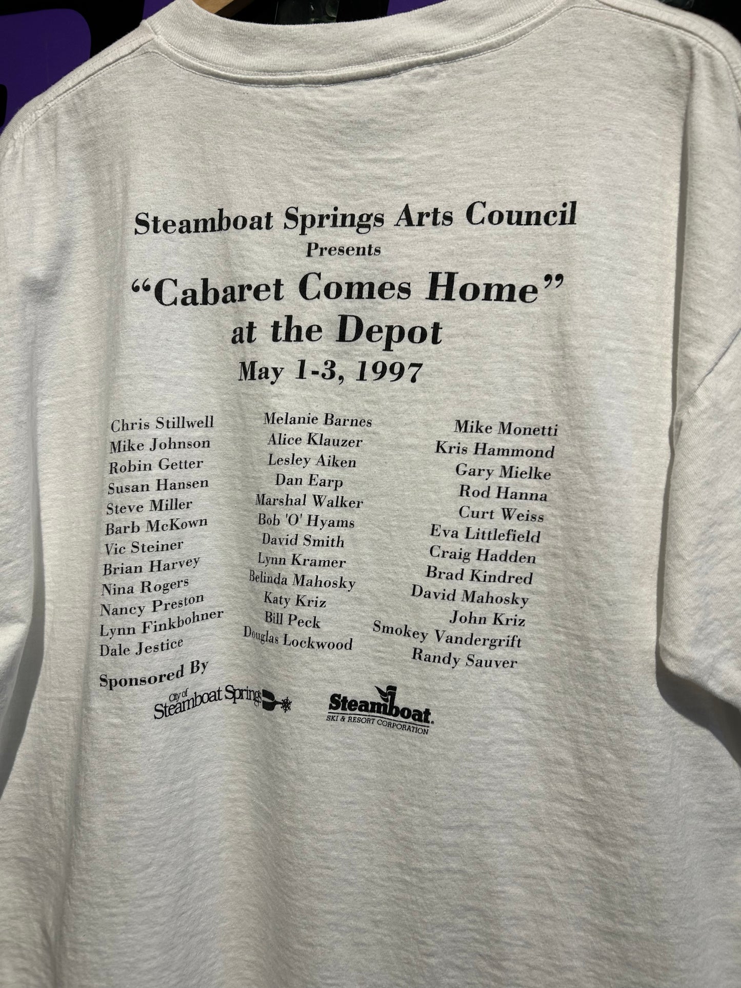 1997 Cabaret Musical Colorado T-Shirt. Size XL