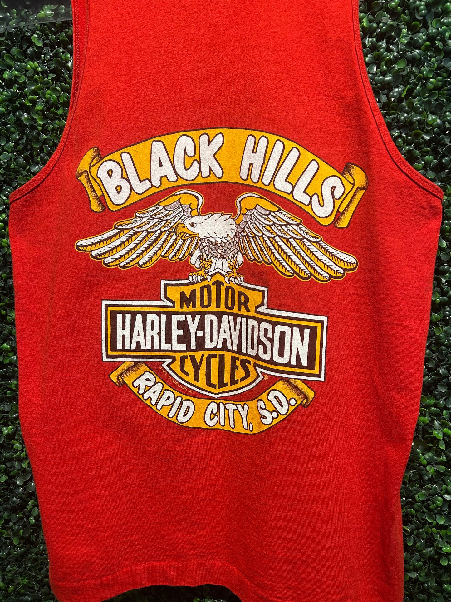 1989 Harley Davidson Black Hills Rally Tank-Top. Size XL
