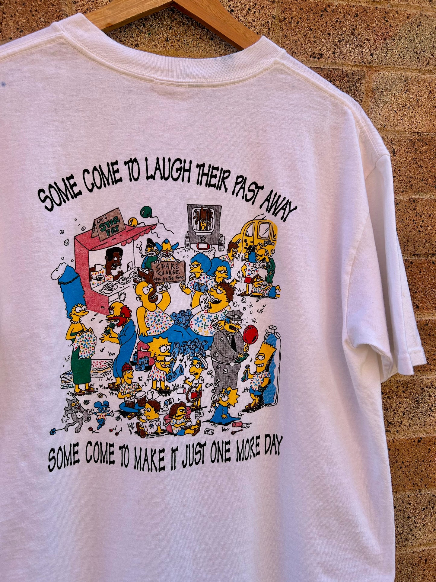 Vintage Grateful Dead Simpsons Franklin’s Tower Parking Lot Bootleg T-Shirt. Size M/L