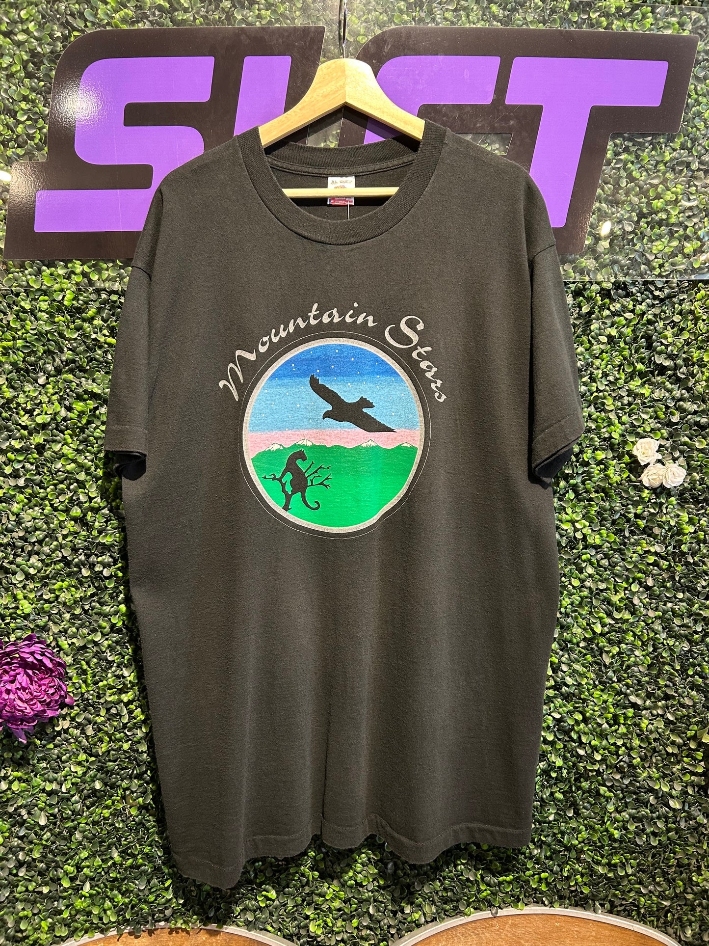 90s Mountain Stars T-Shirt. Size XL