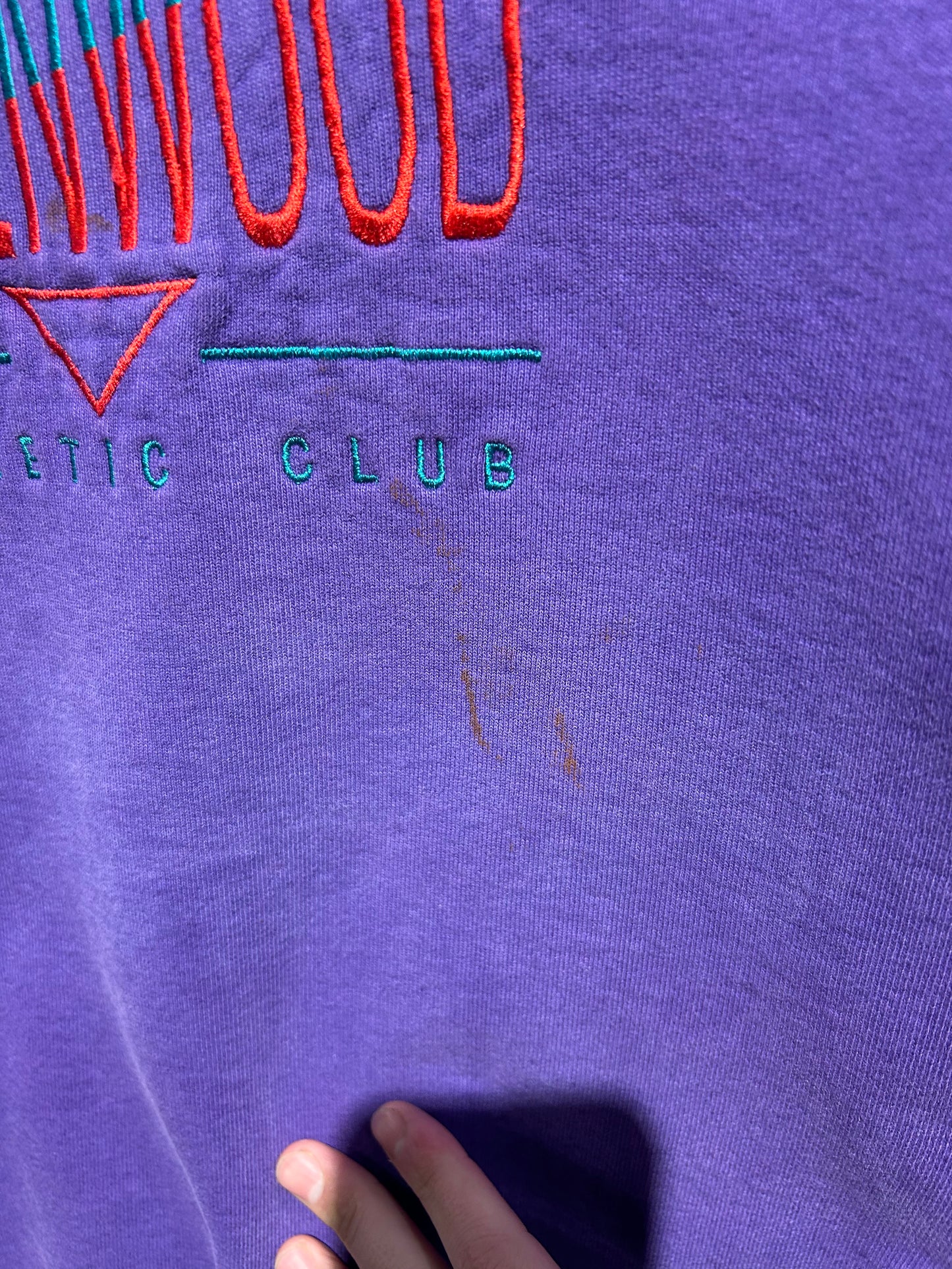 90s Greenwood Athletic Club Crewneck. Size Large