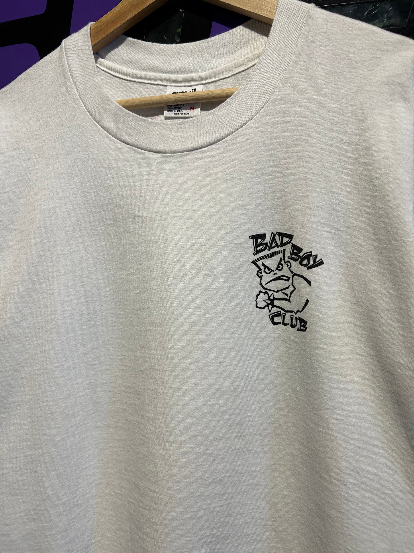 90s Bad Boy Club T-Shirt. Size Medium