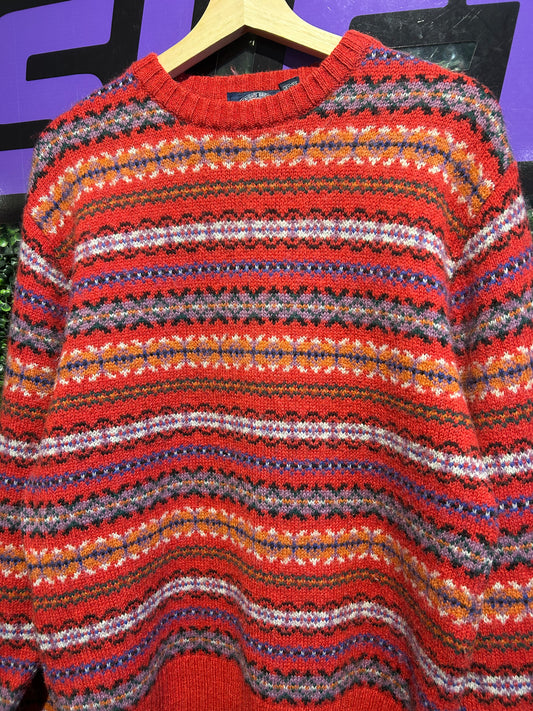 Vintage Wool-Blend Knit Sweater. Size Medium