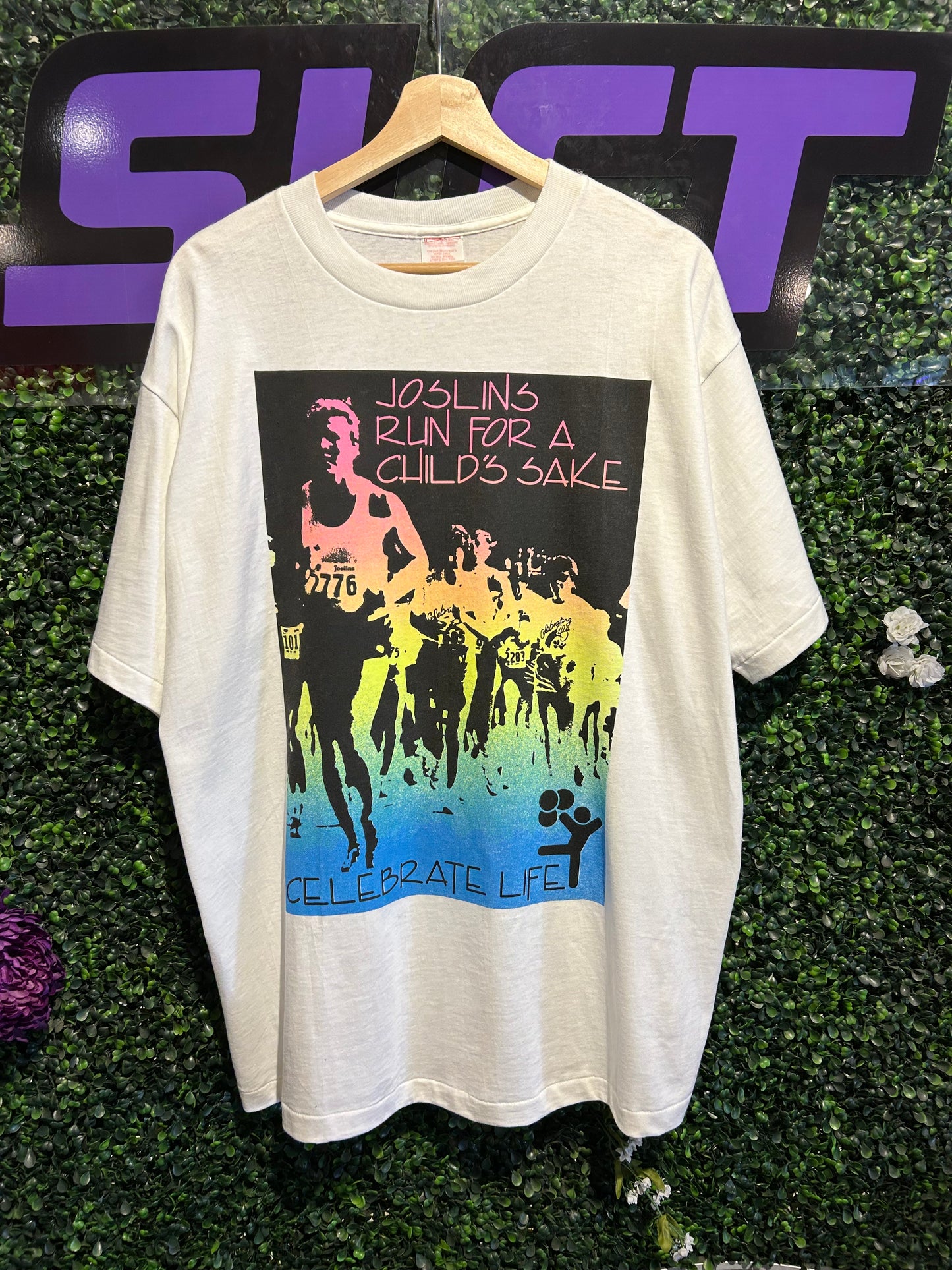 1990 Joslins Run For A Childs Sake T-Shirt. Size Large