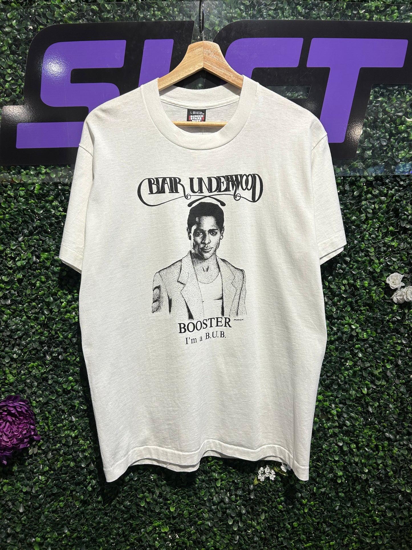 90s Blair Underwood Booster T-Shirt. Size Large