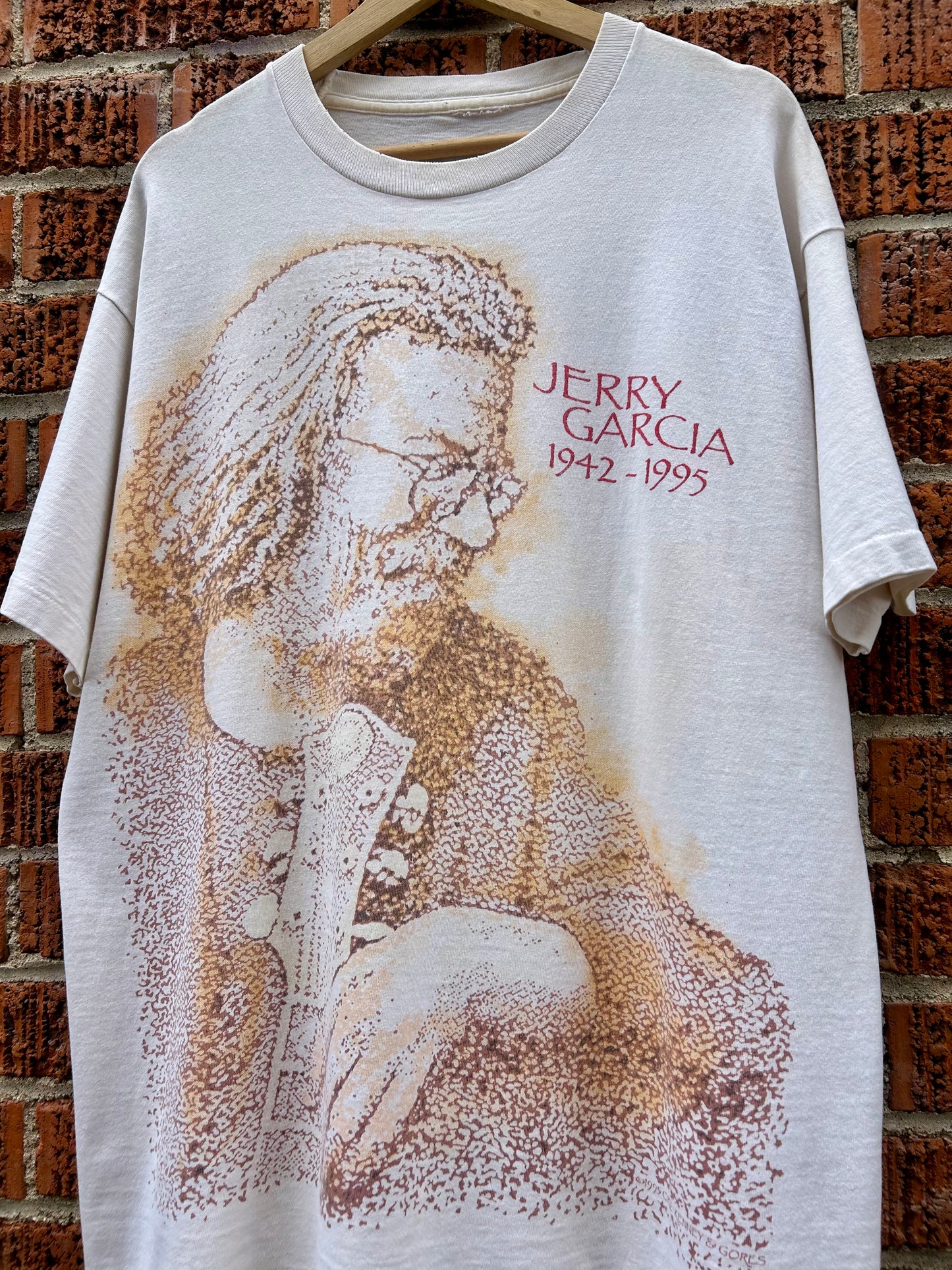 1995 Jerry Garcia Memorial Art T-Shirt. Size XL