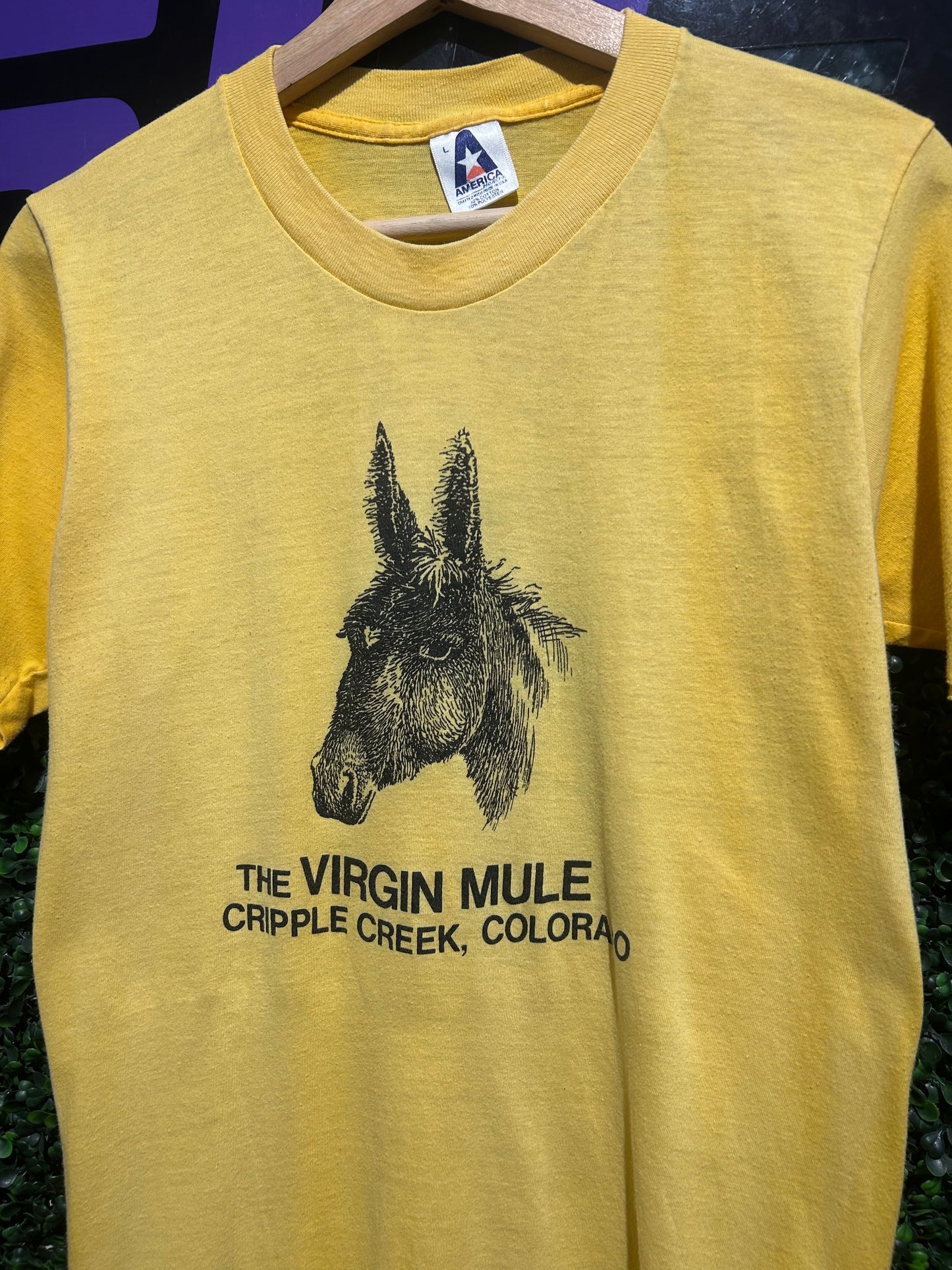 80s The Virgin Mule Cripple Creek Colorado T-Shirt. Size S/M