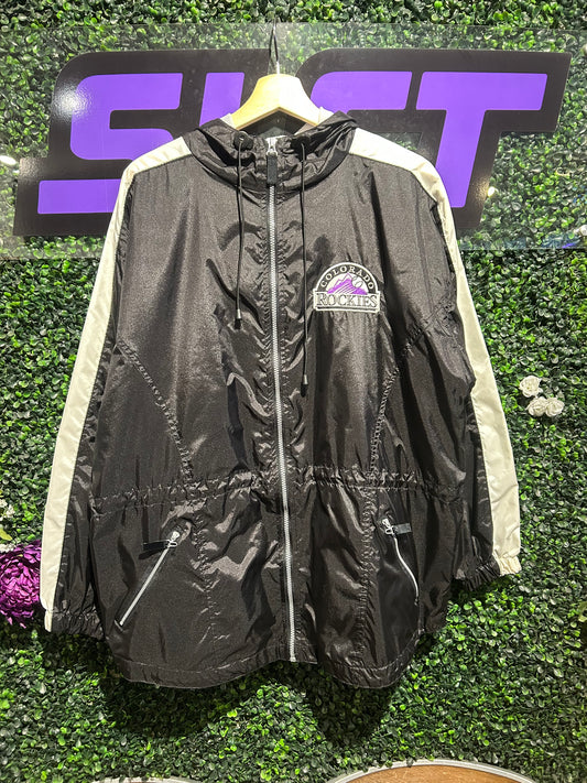90s Colorado Rockies LogoAthletic Zip-Up Jacket. Size Large