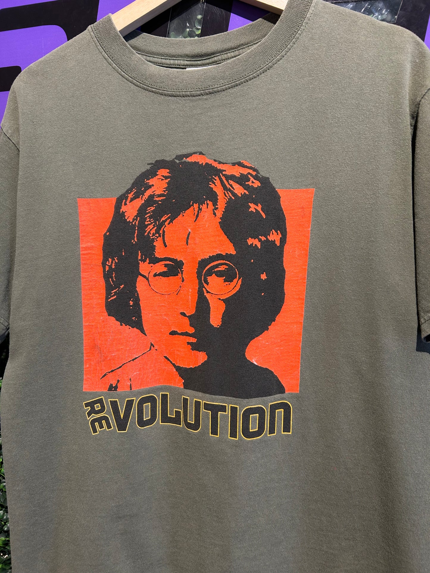 Vintage John Lennon Revolution T-Shirt. Size Medium