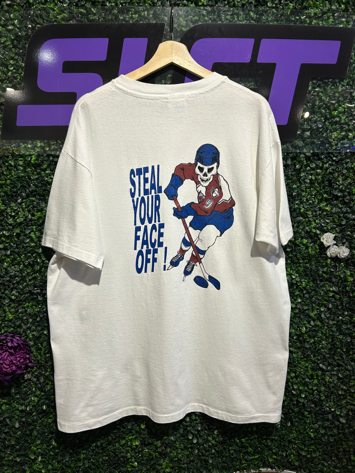 90s Grateful Dead Colorado Avalanche “Steal Your Face Off” T-Shirt. Size XL