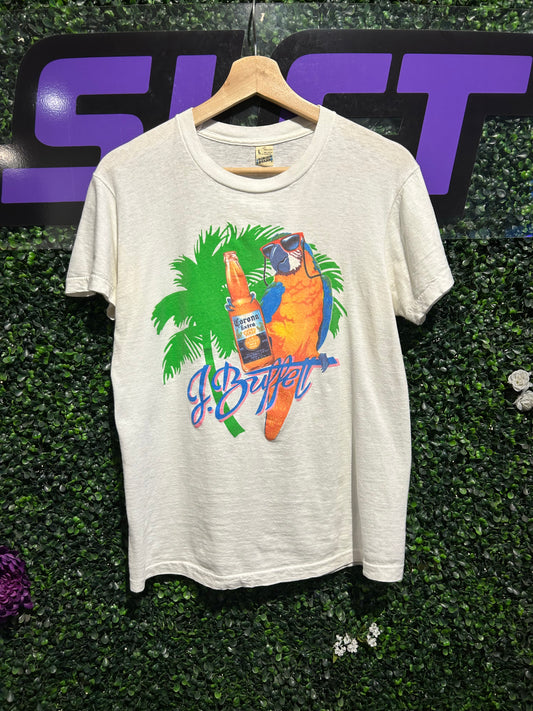 1986 Jimmy Buffett And The Coral Reef Band Tour T-Shirt. Size Medium