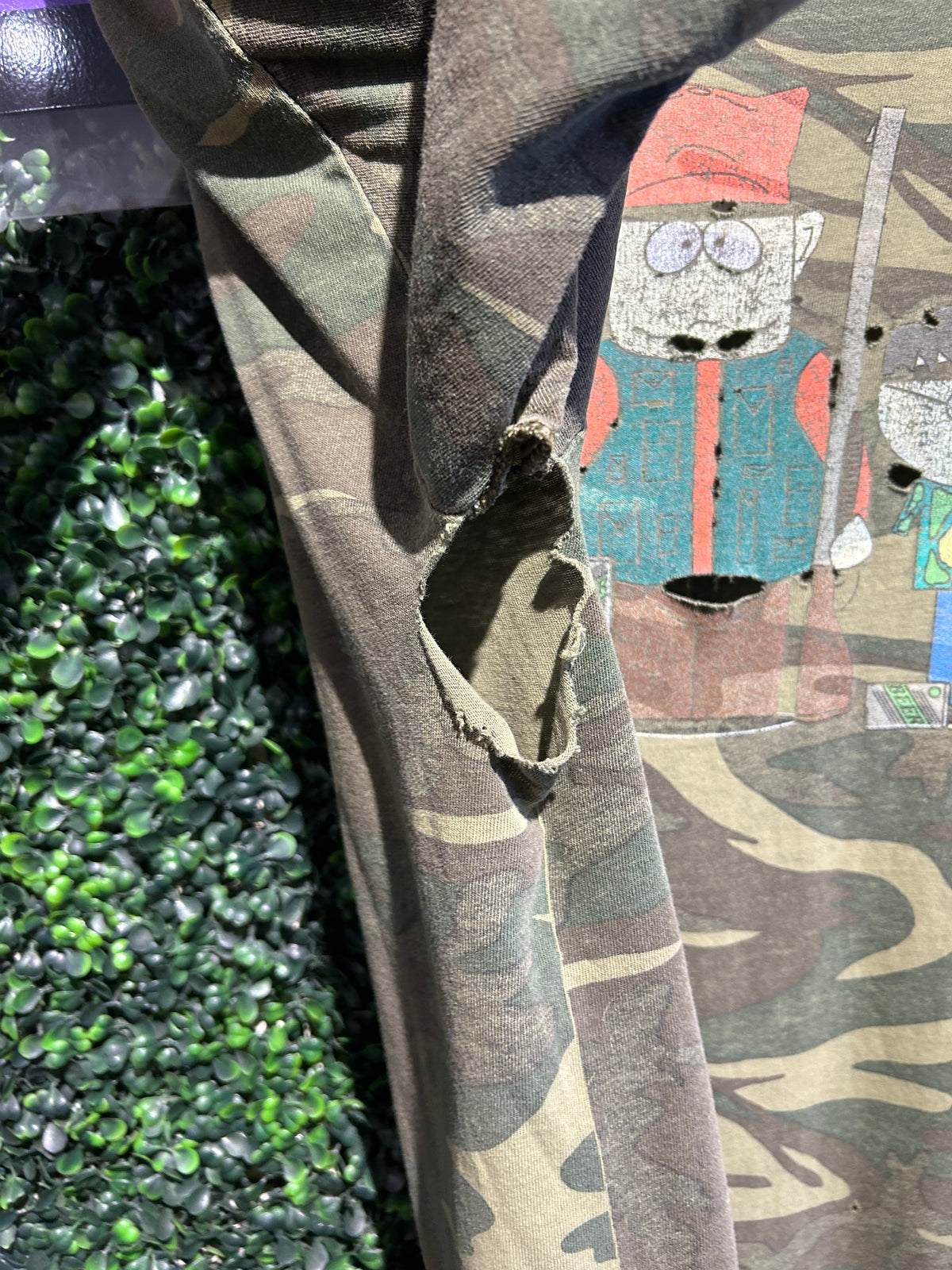 1998 South Park Camo T-Shirt. Size XL