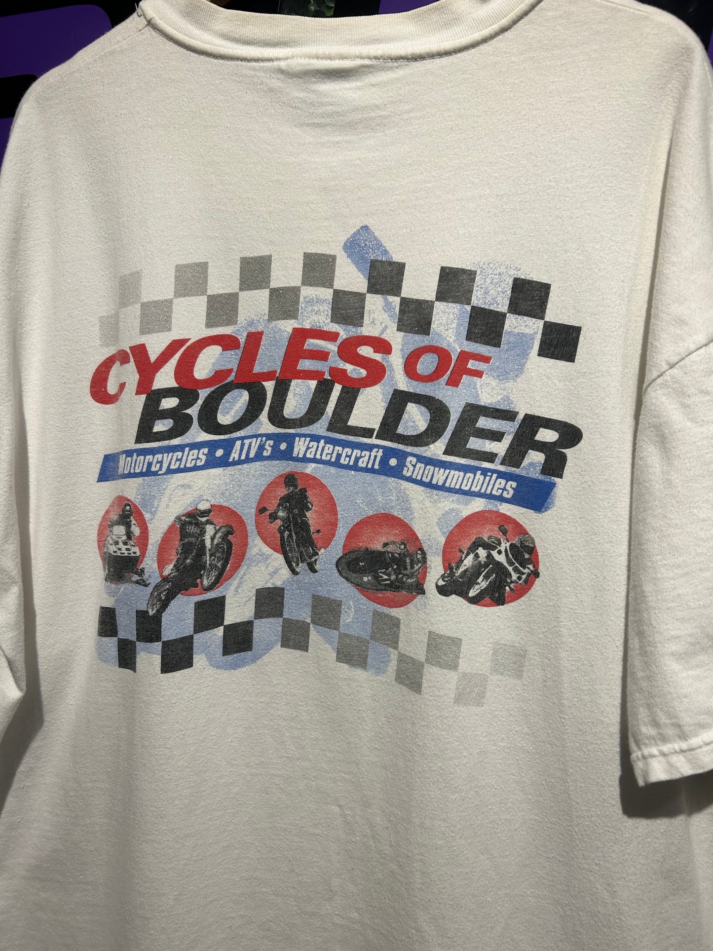 90s Cycles Of Boulder T-Shirt. Size XXL