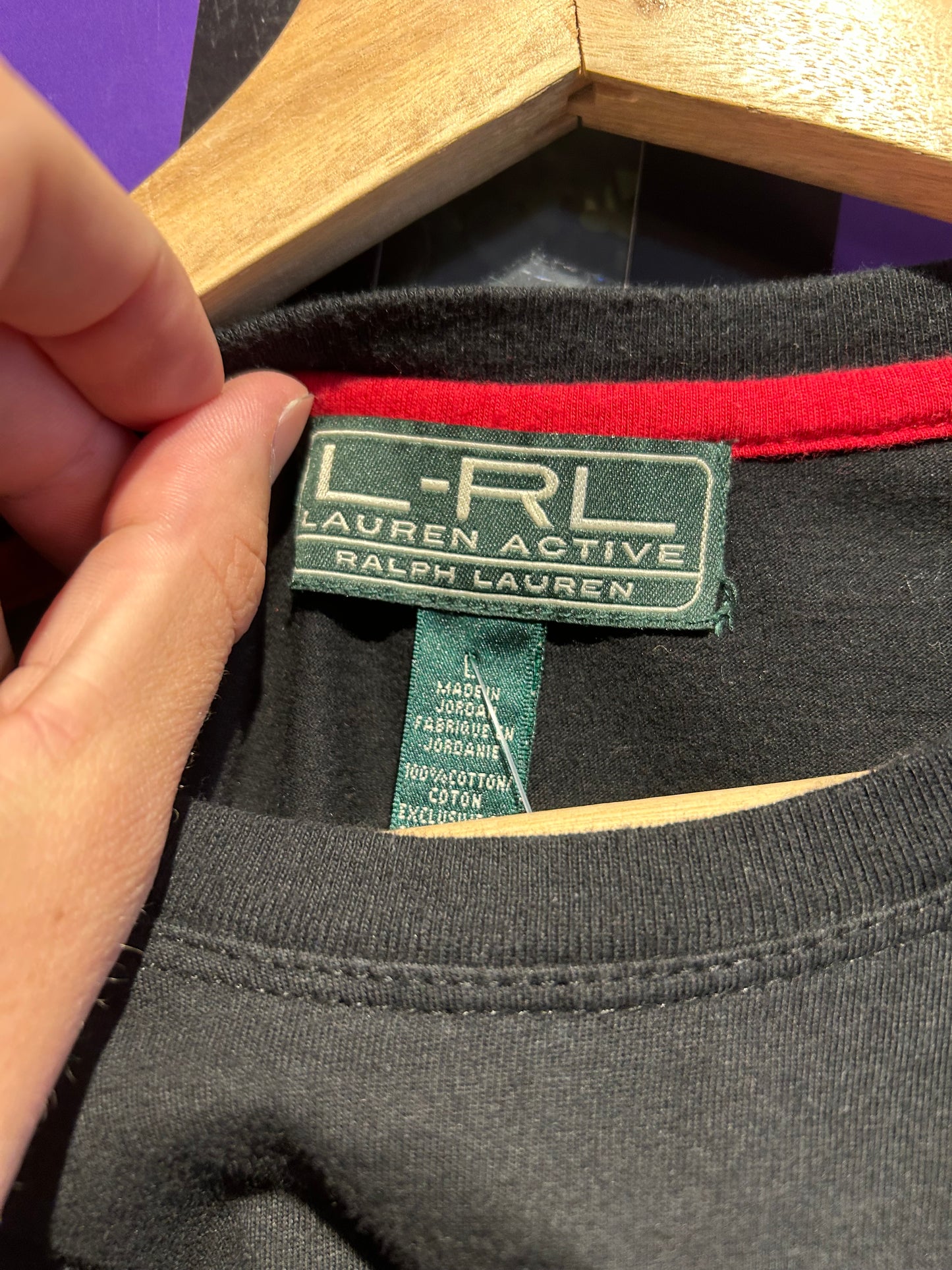 00s Lauren Ralph Lauren Striped LS Shirt. Size Medium