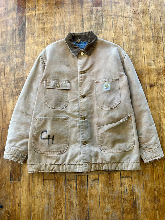 70s Carhartt Blanket-Lined Collared Jacket. Size Large