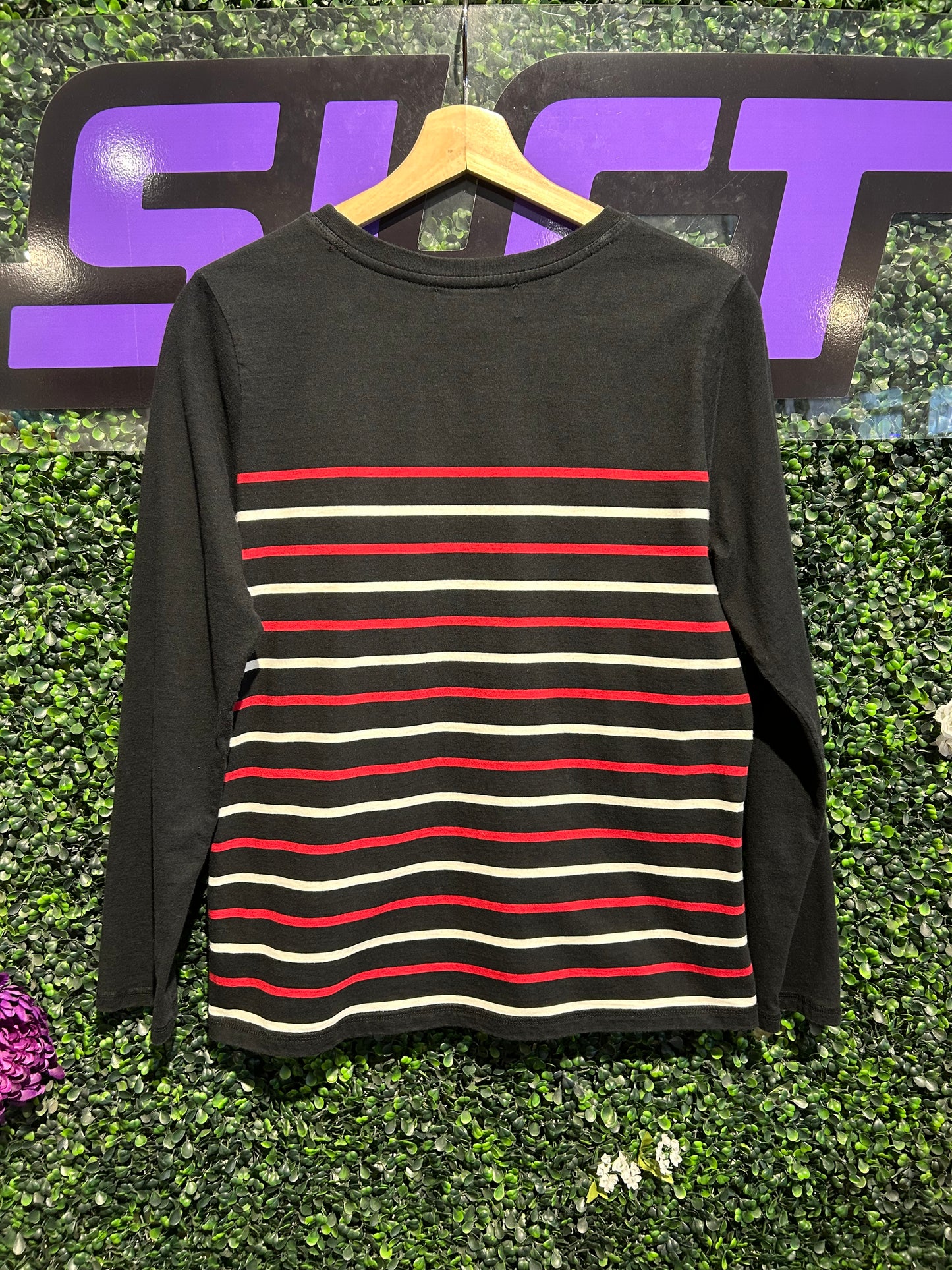 00s Lauren Ralph Lauren Striped LS Shirt. Size Medium