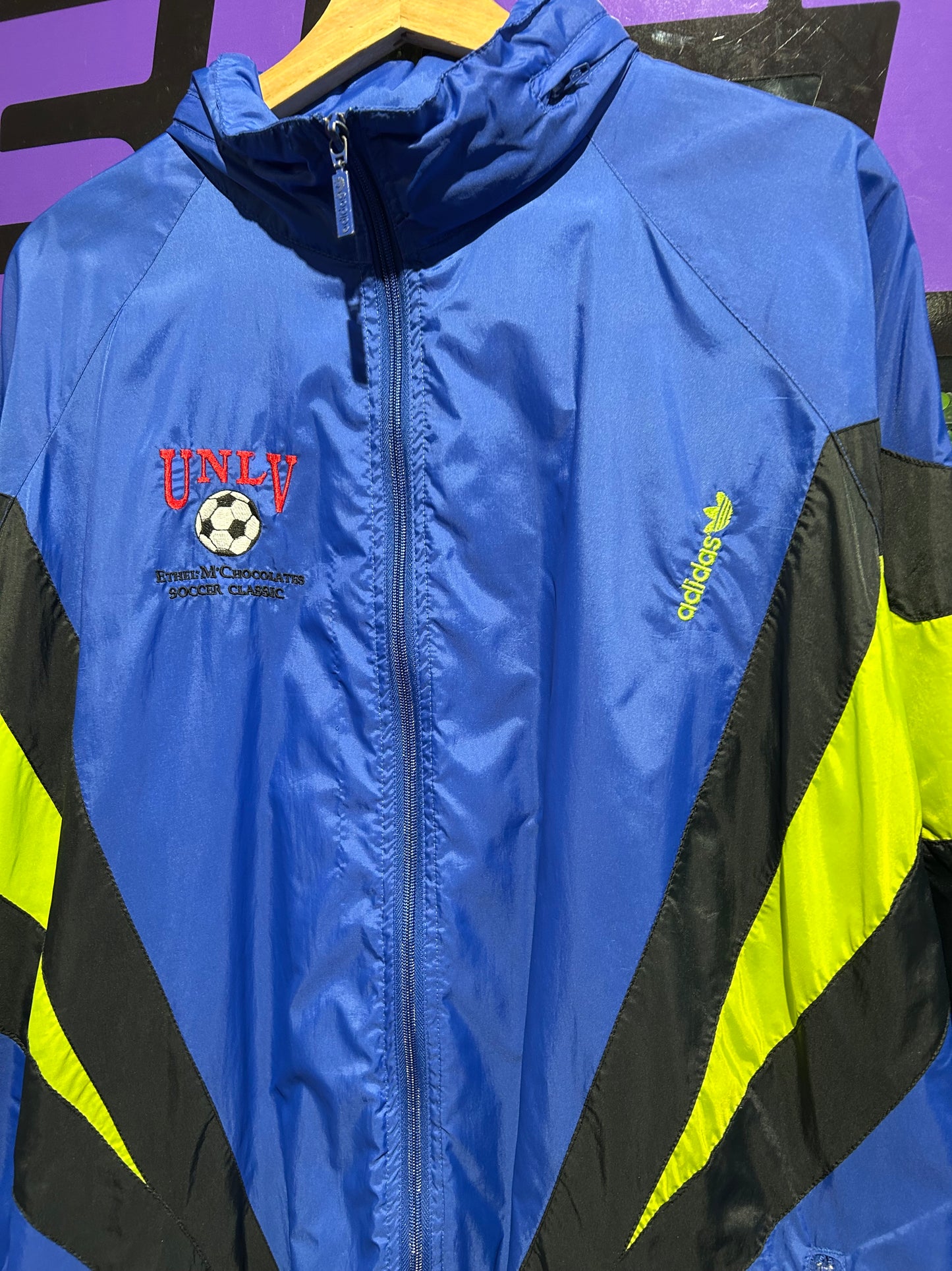 Vintage Adidas UNLV Soccer Zip-Up Jacket. Size XL