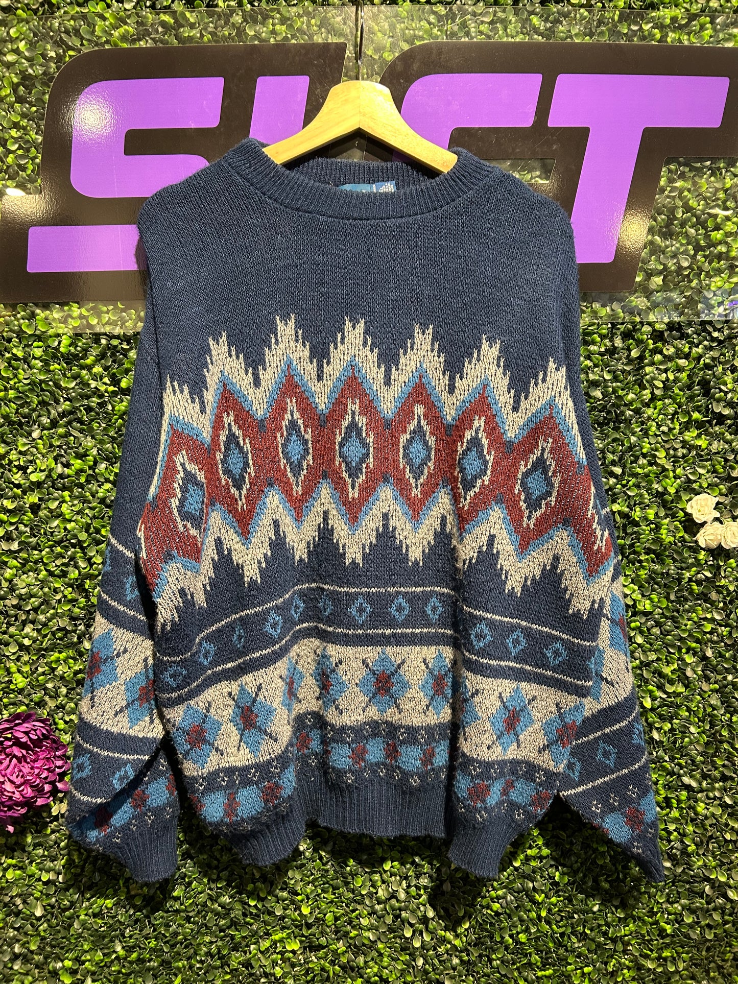 90s Towncraft Knit Sweater. Size XL