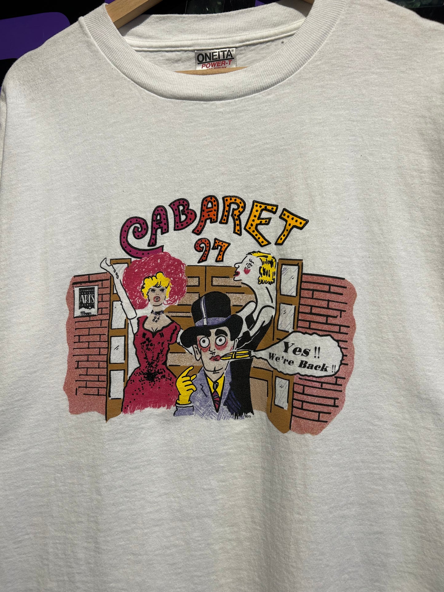 1997 Cabaret Musical Colorado T-Shirt. Size XL