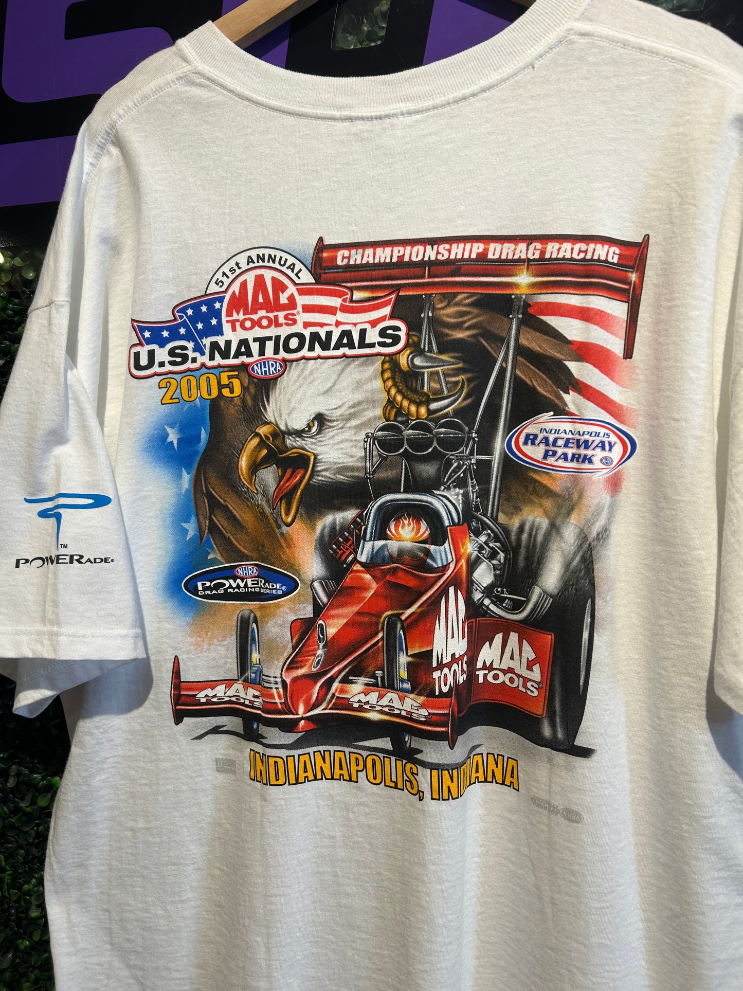 2005 NHRA Mac Tools Racing T-Shirt. Size XXL