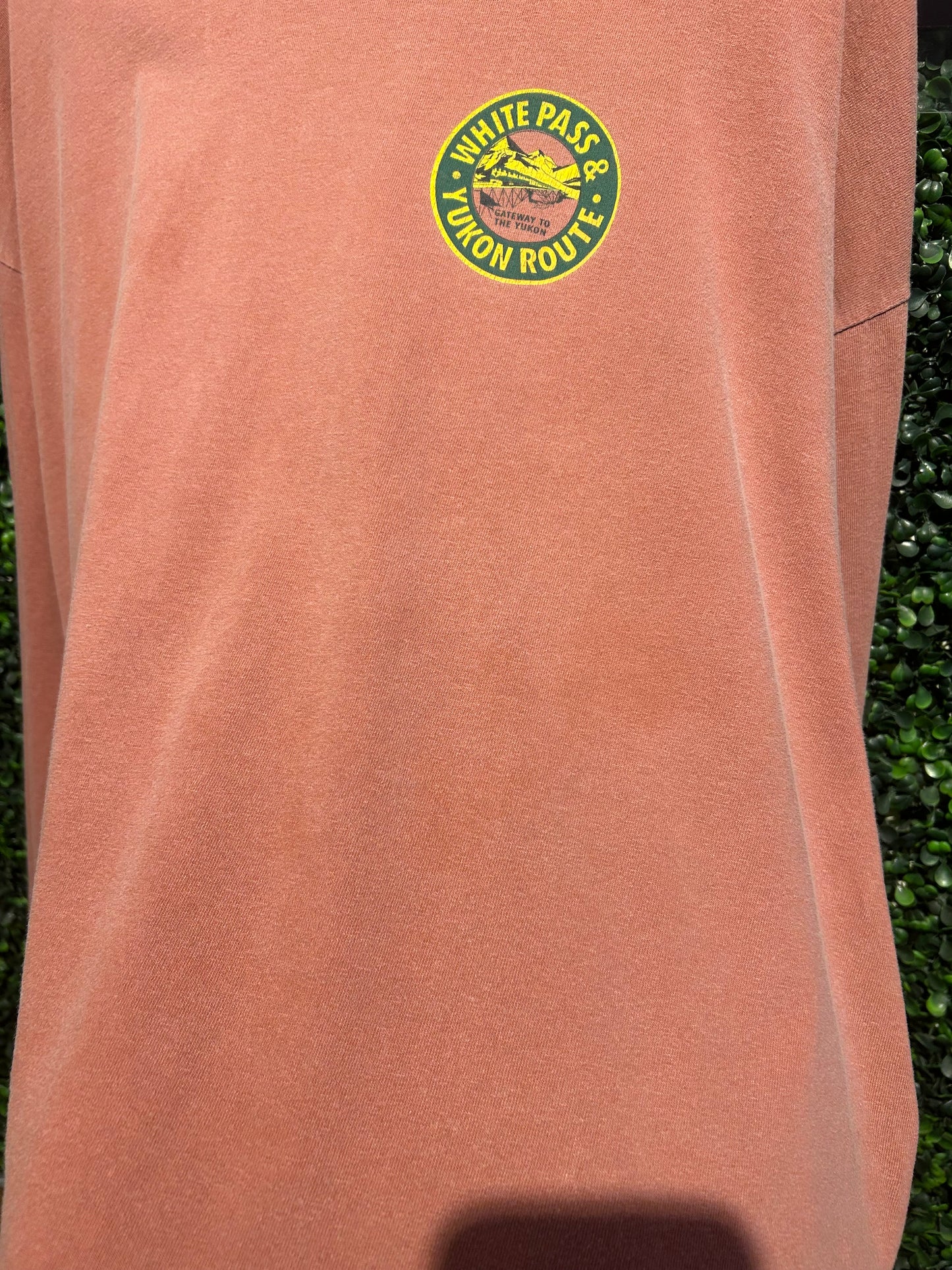 Vintage Alaska White Pass & Skagway Yukon Route LS Shirt. Size XXL