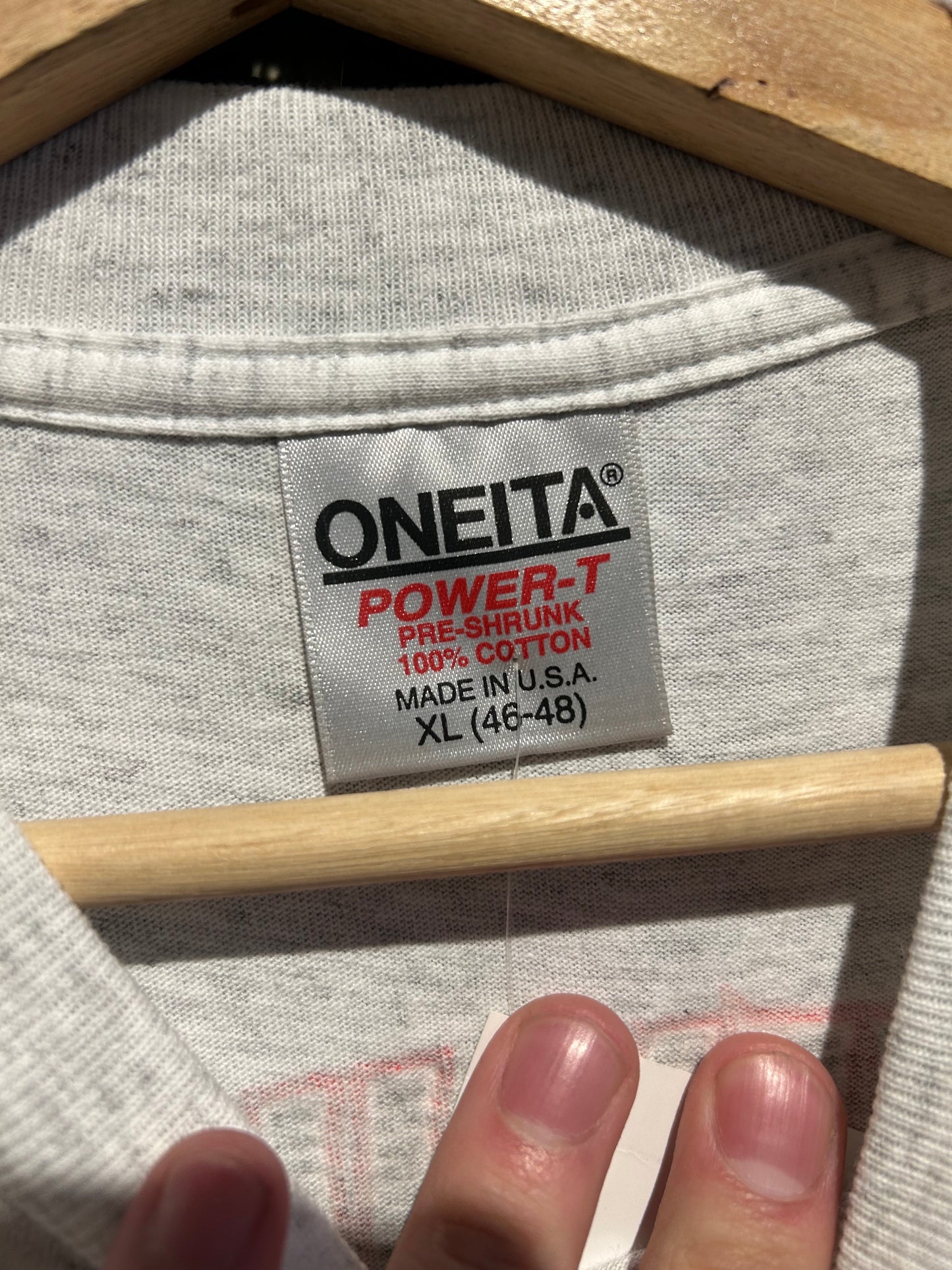 1993 Turn One “When Men Were Men” Motorcycle Racing T-Shirt. Size XL