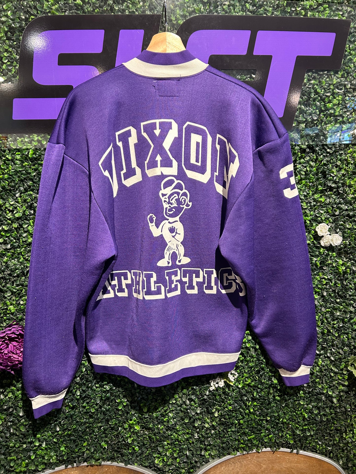 60s Champion Dixon Athletics Zip-Up Sweatshirt. Size M/L