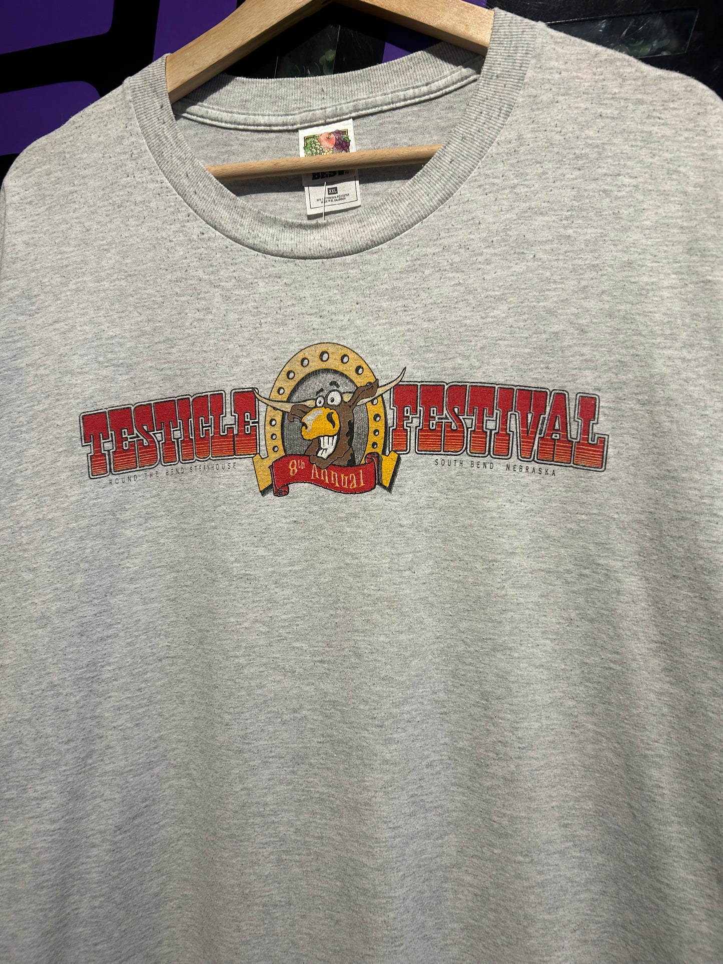 2001 Testicle Festival T-Shirt. Size XL